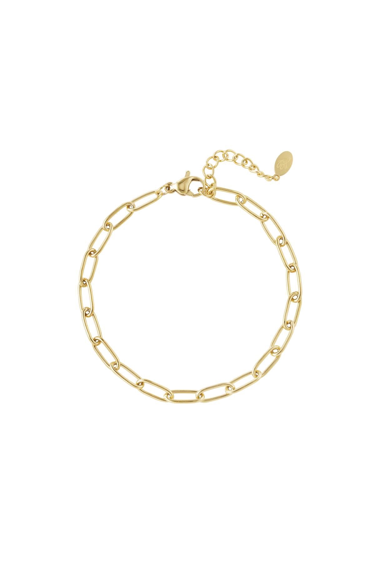 Schakelarmband Classic goudkleurig