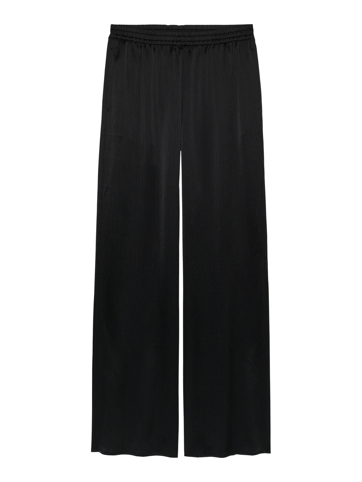 Pull-on-broek met textuur Zwart