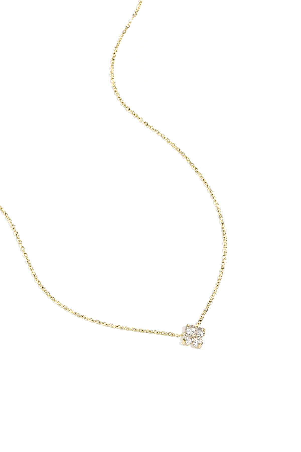 Ketting met bezet klavertje