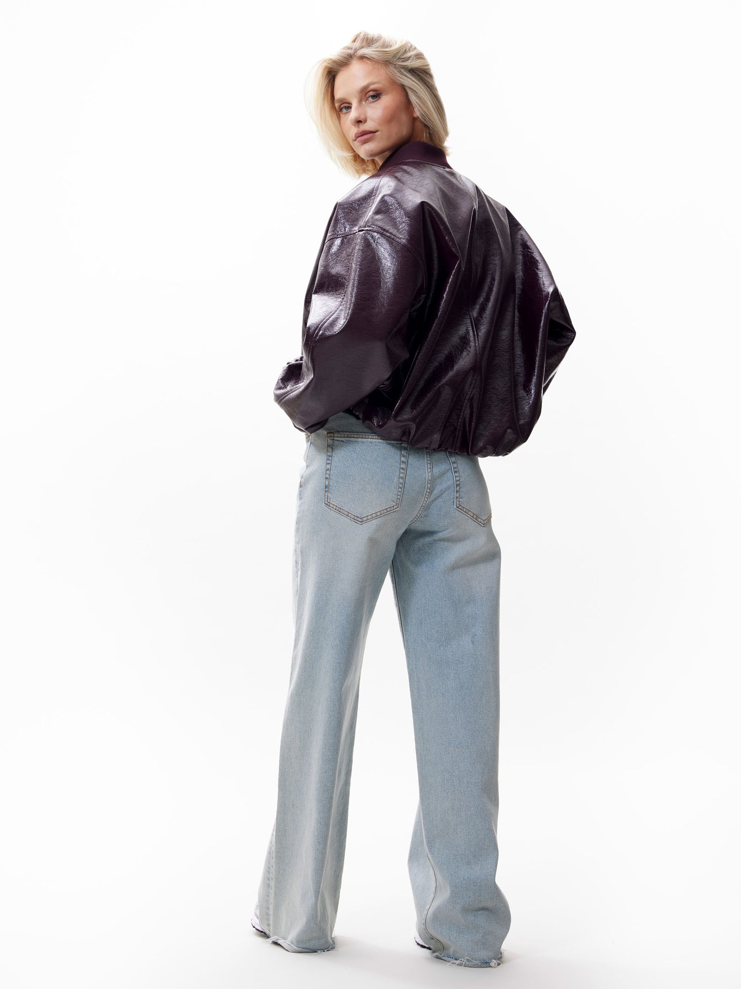 Tuck in varsity jacket Fudge