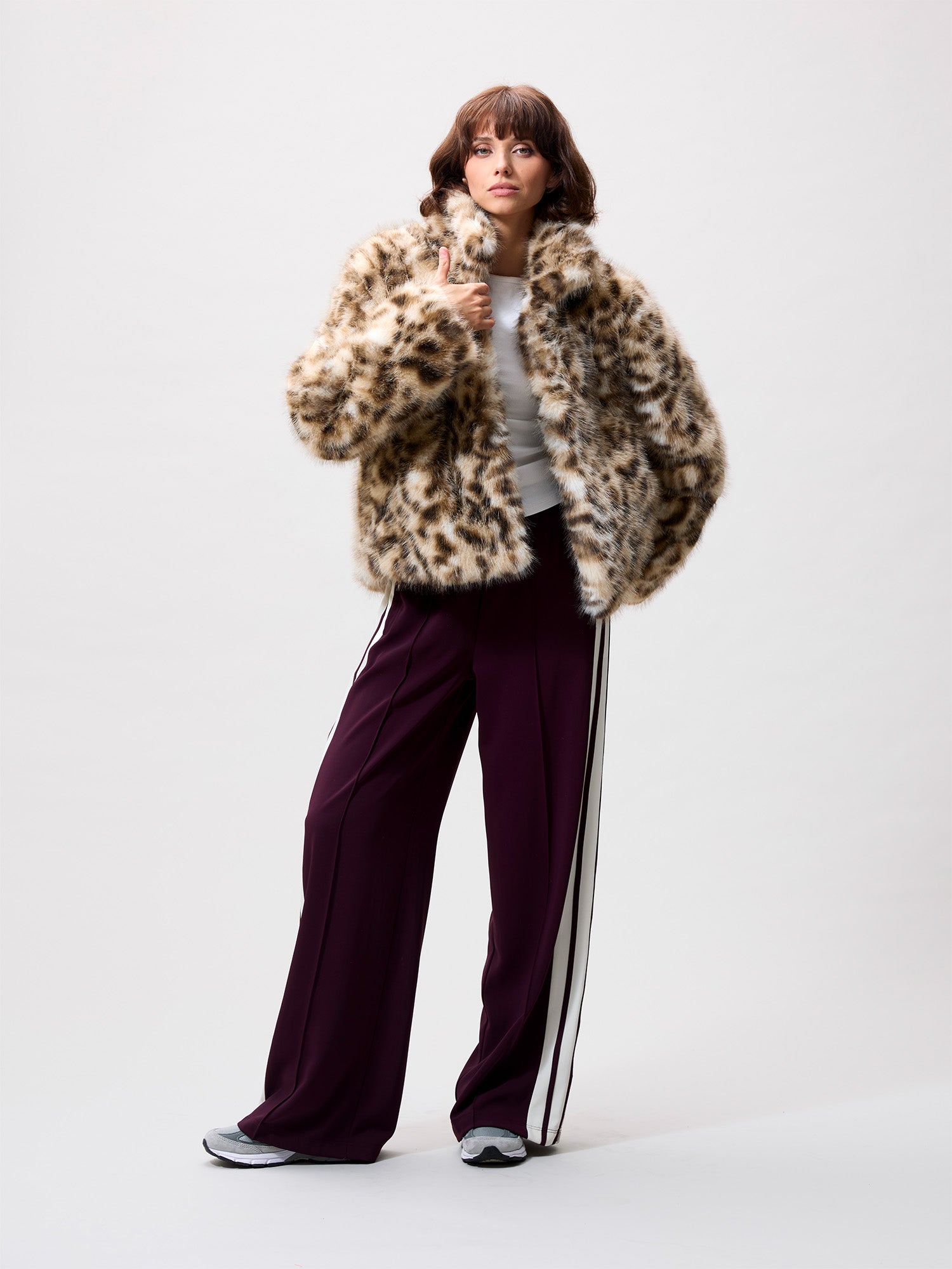 Leopard fur jacket Fake Fur