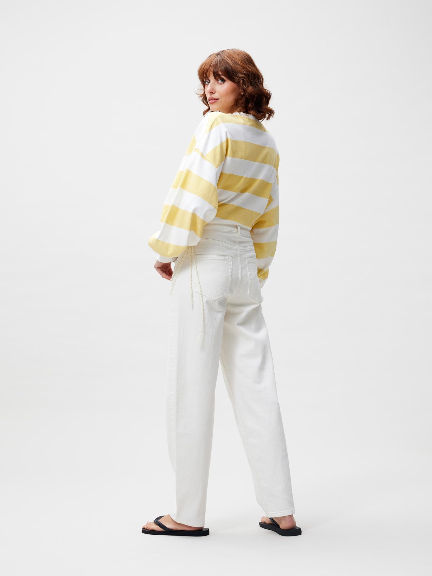 Barrel fit jeans Star White