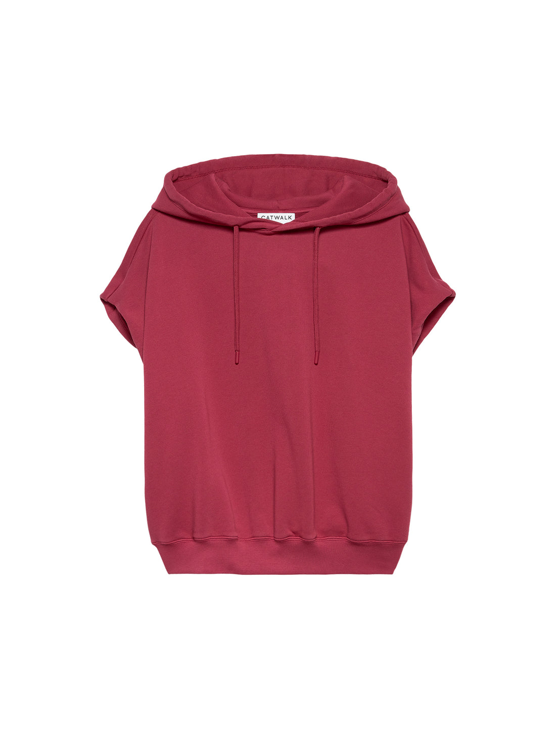 Sleeveless sweater with hood Cranberry Juice