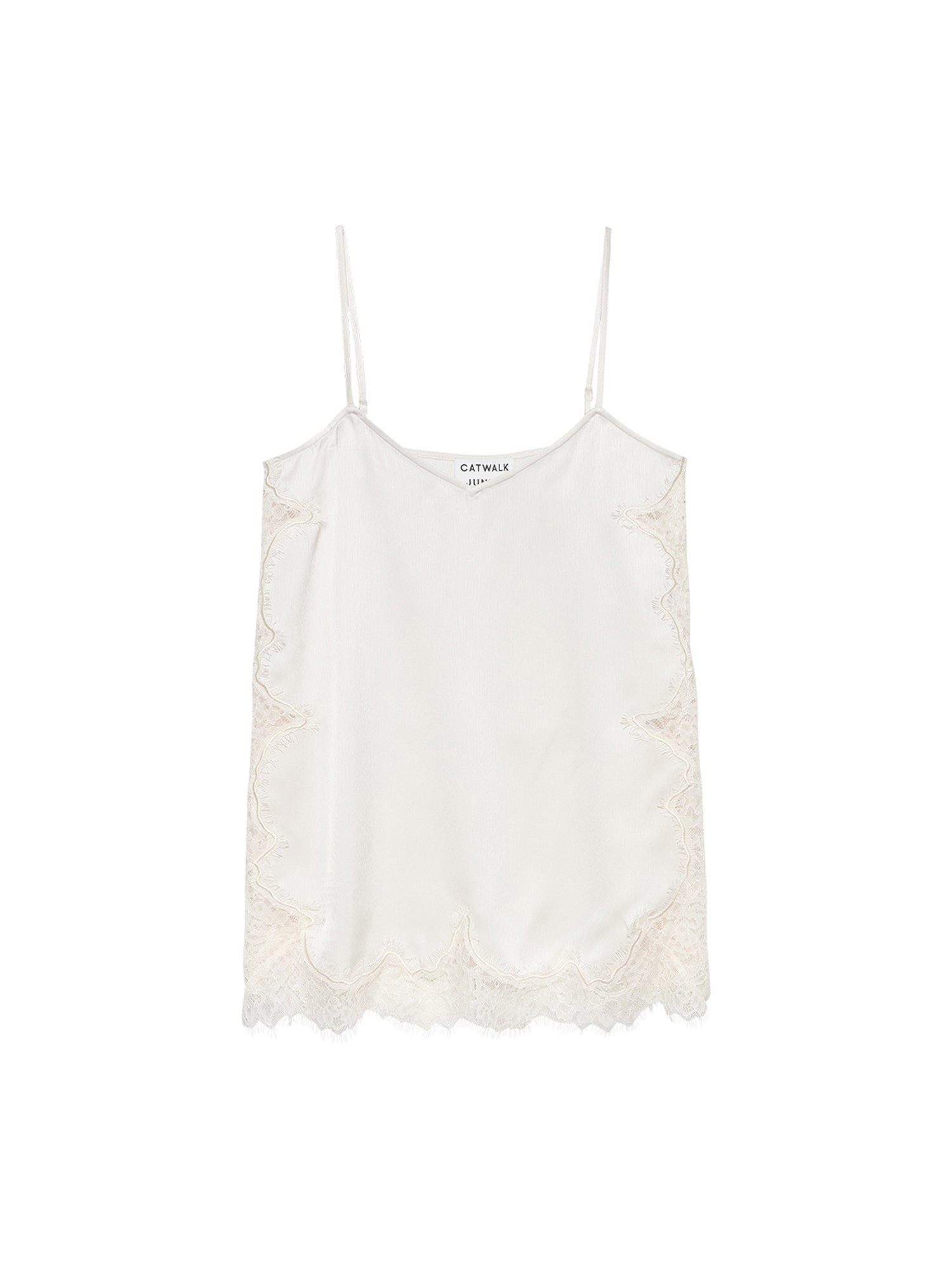 Lace spaghetti top Cream