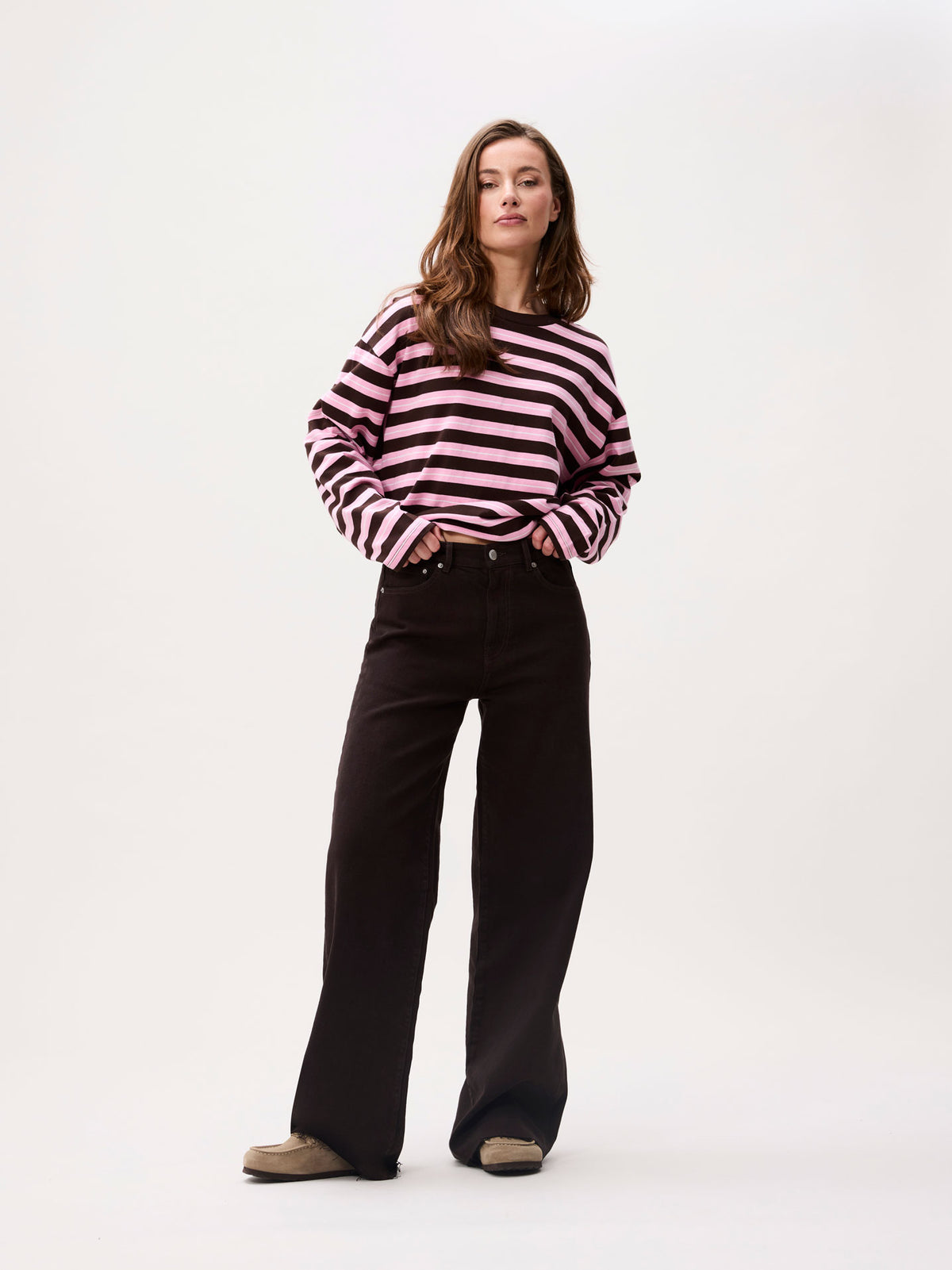 Loose fit jeans Dark Cacao