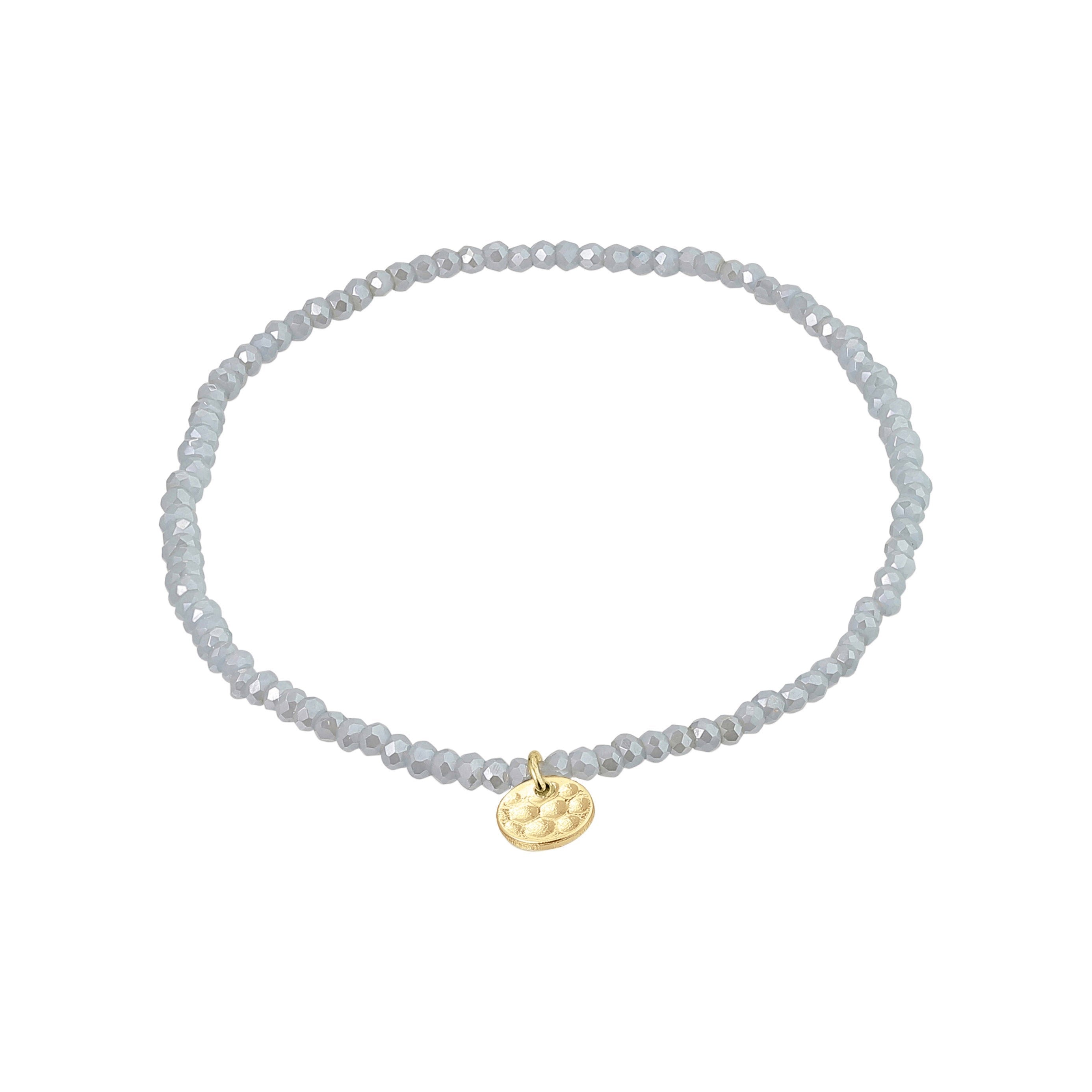 INDIE Armband, grijs, verguld
