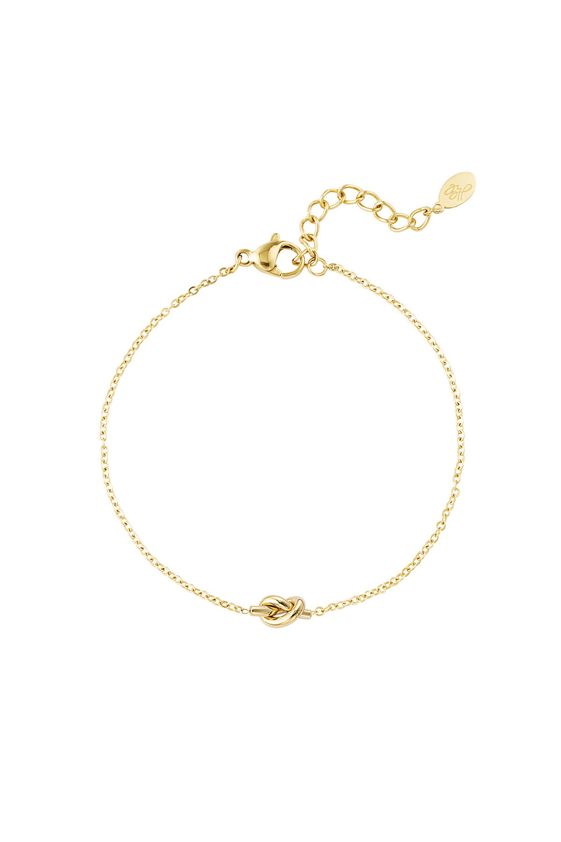 Einfache Armband mit Knoten Goldfarben