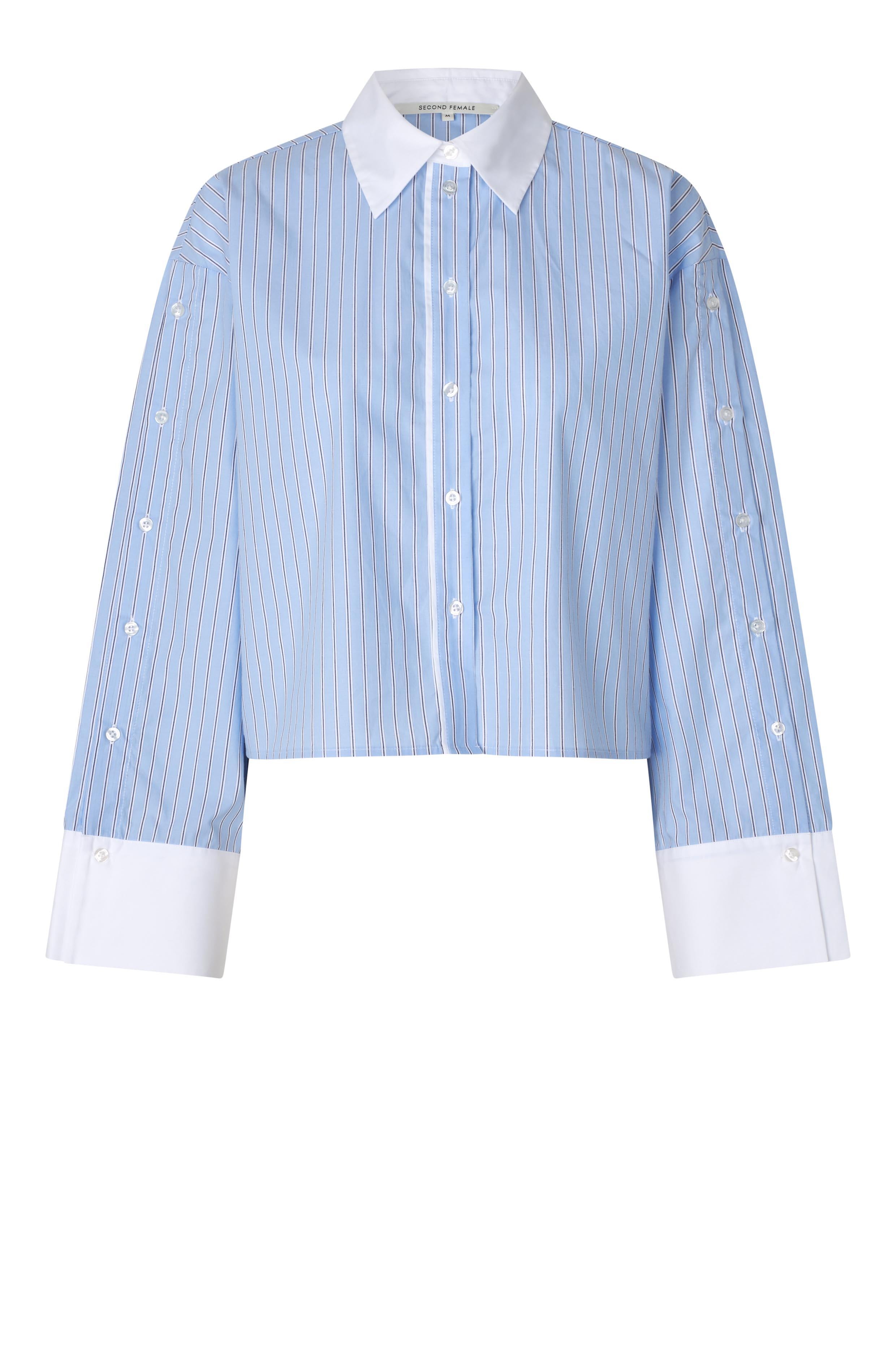 Alanis Combi Shirt Light Blue Stripe