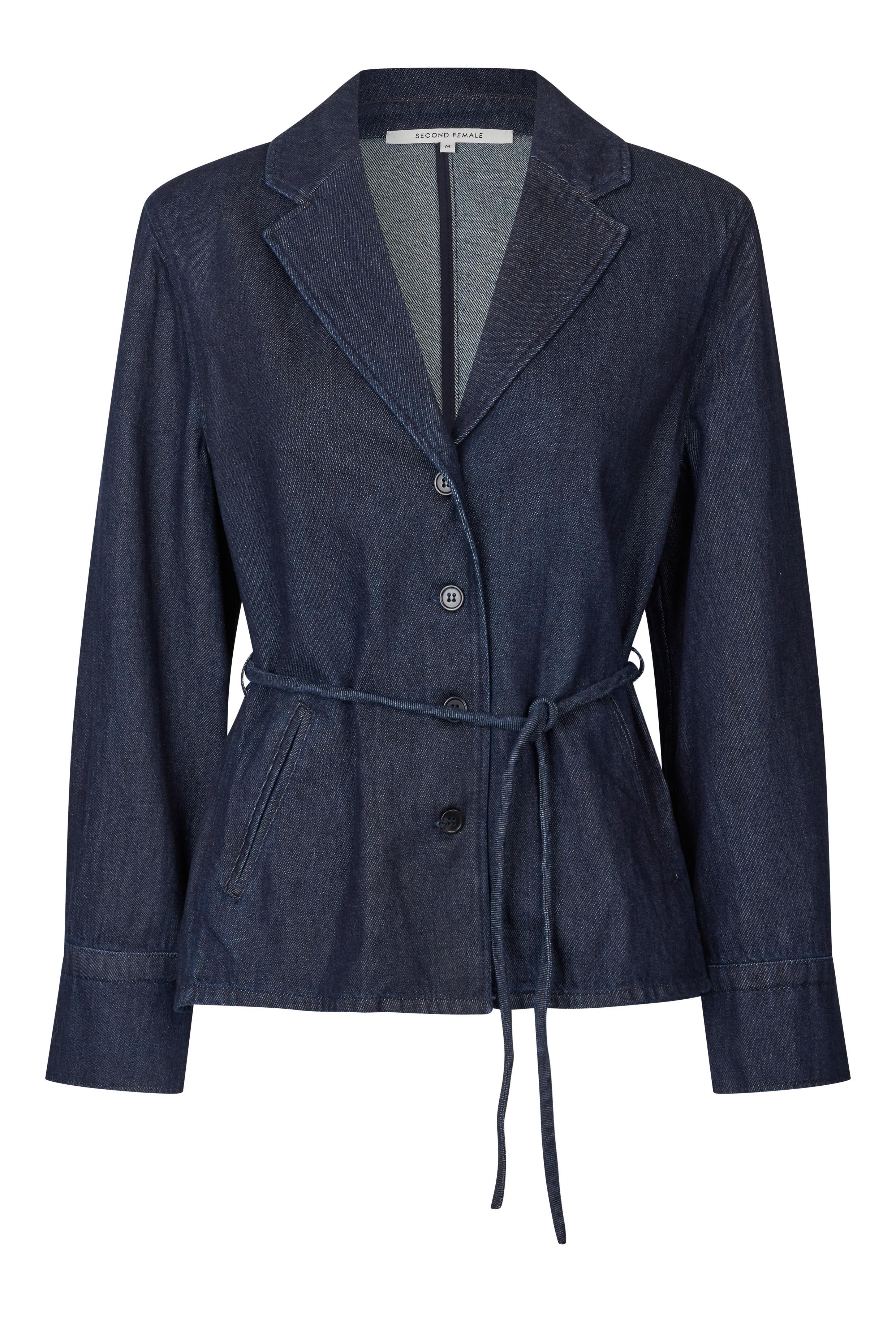 Olane Denim Shirt Blazer Dark blue denim