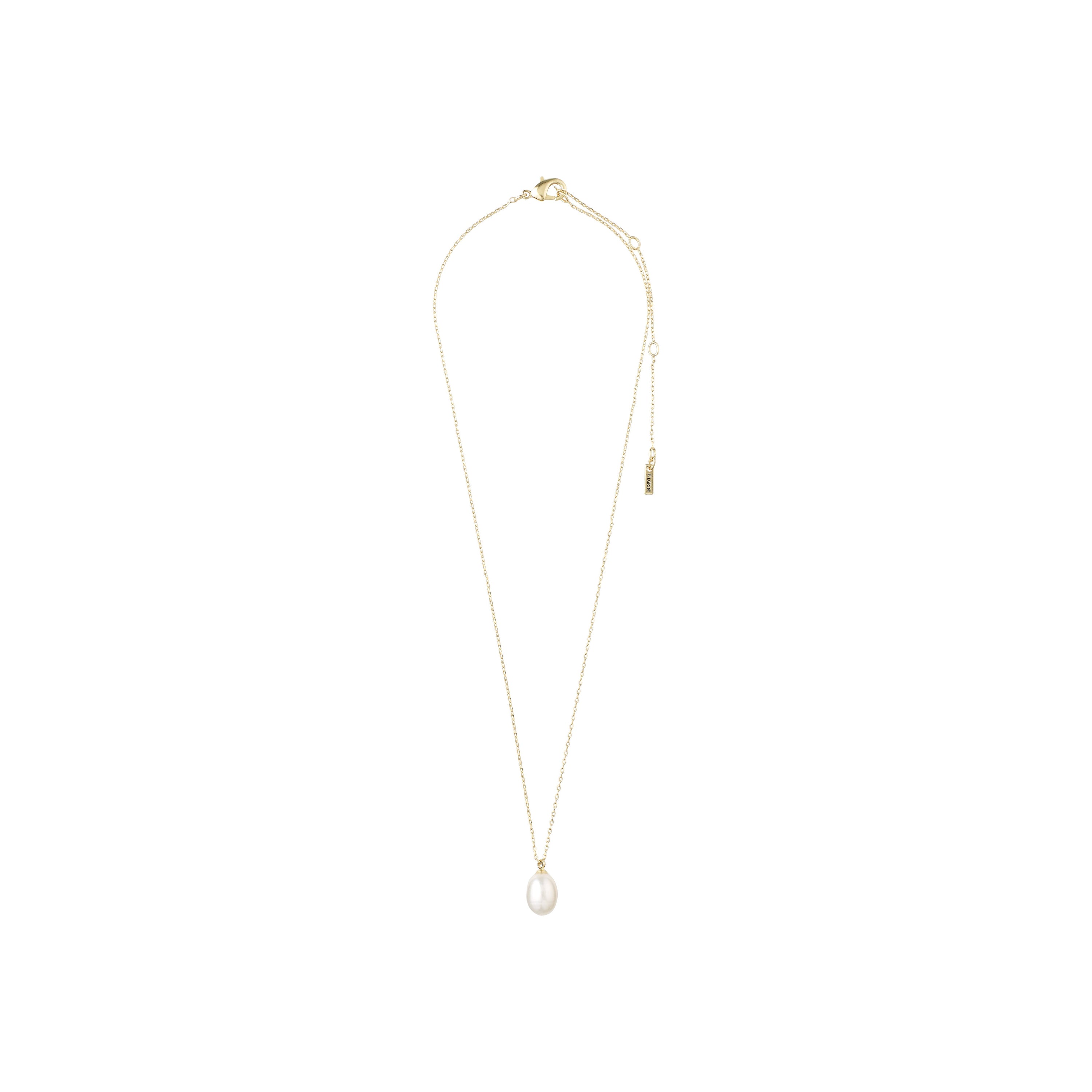 EILA zoetwaterparelketting, verguld