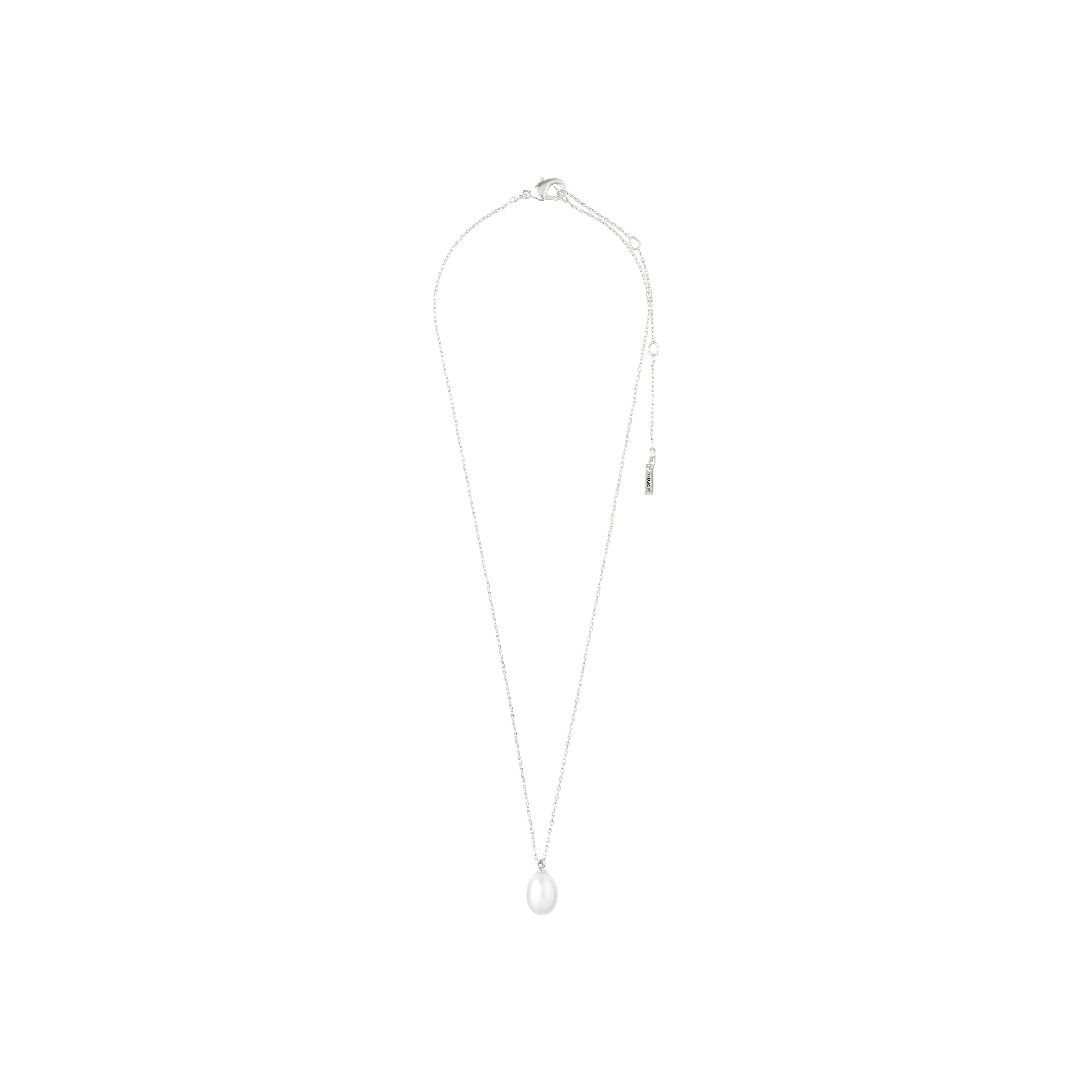 EILA Zoetwaterparels Ketting verzilverd