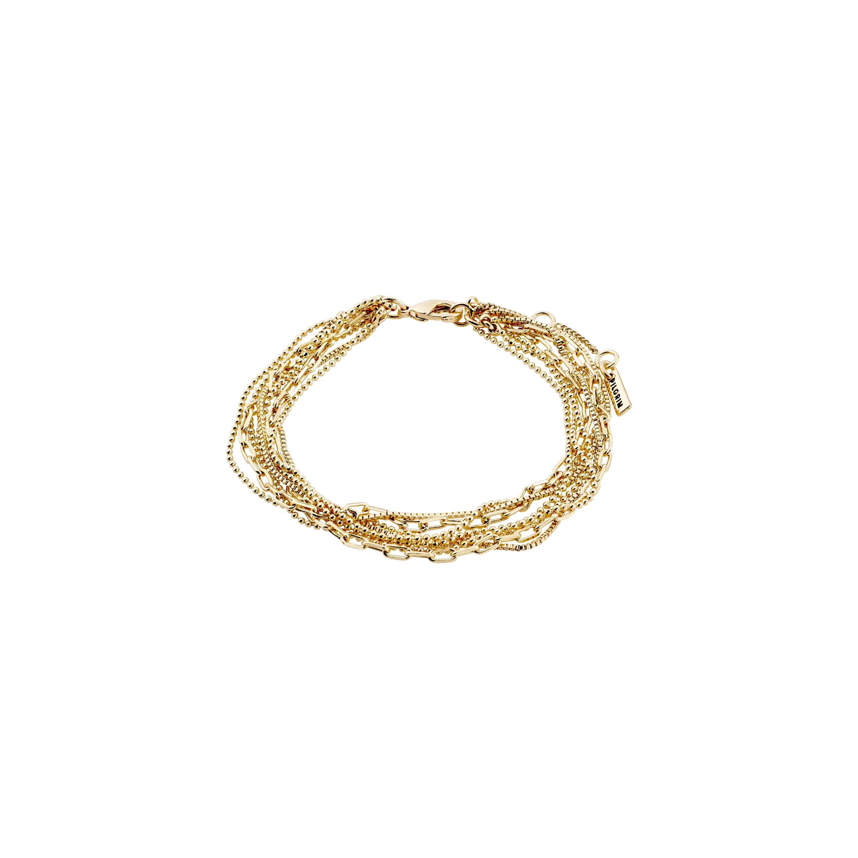 LILY schakelarmband, verguld