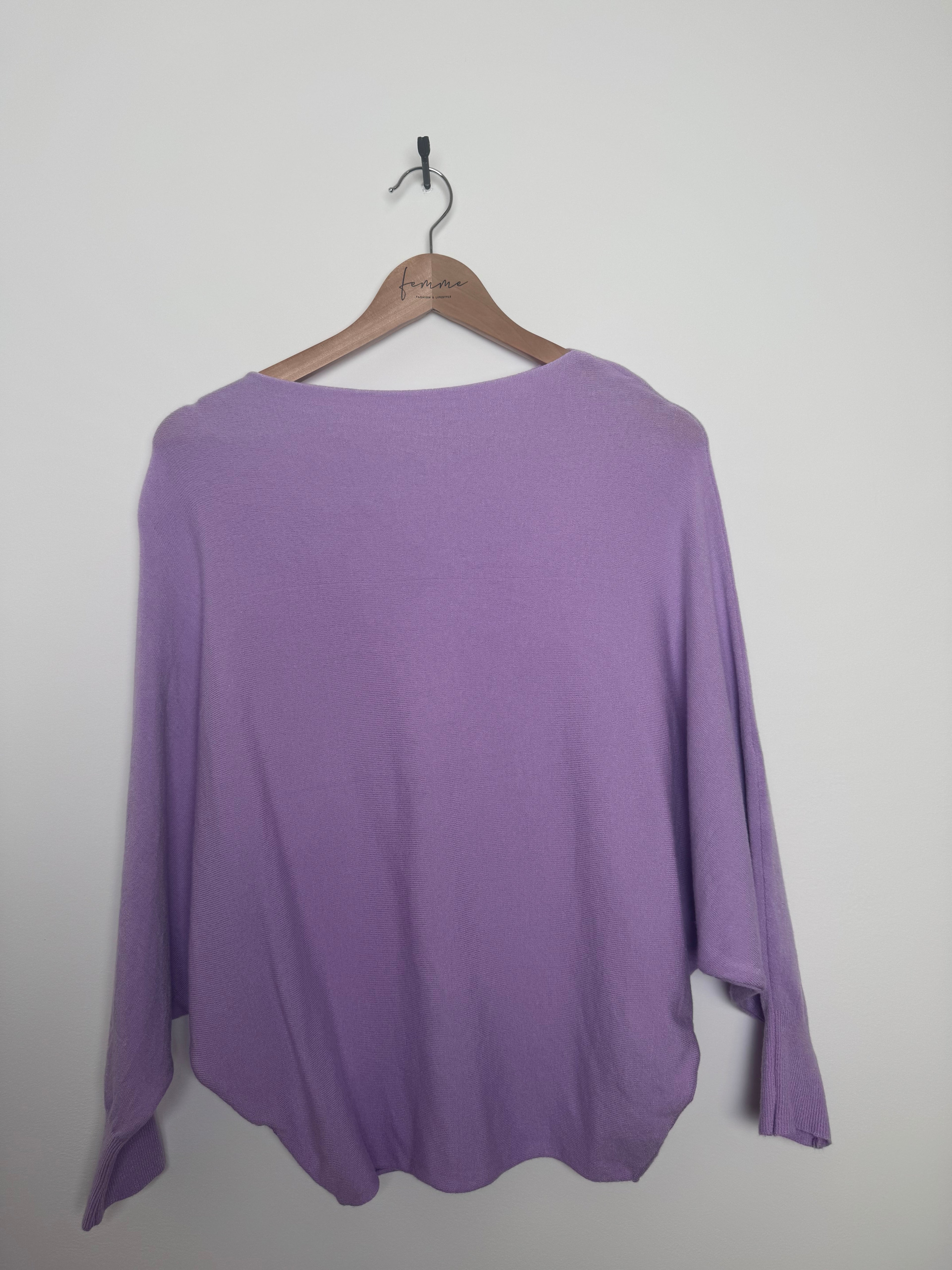 Pullover Schmetterling Lila (one size)