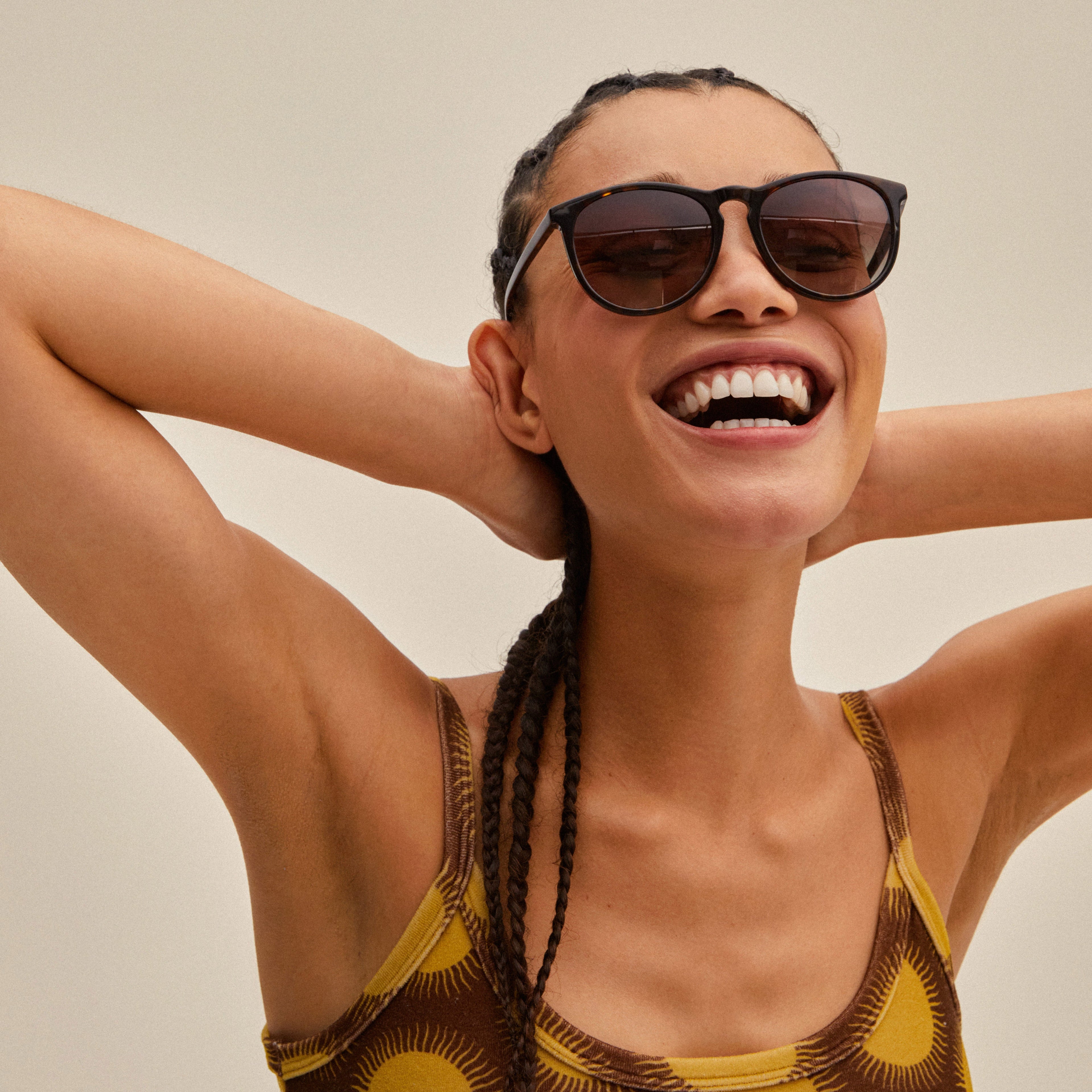 SAHARA Sonnenbrille Schildpatt-Braun