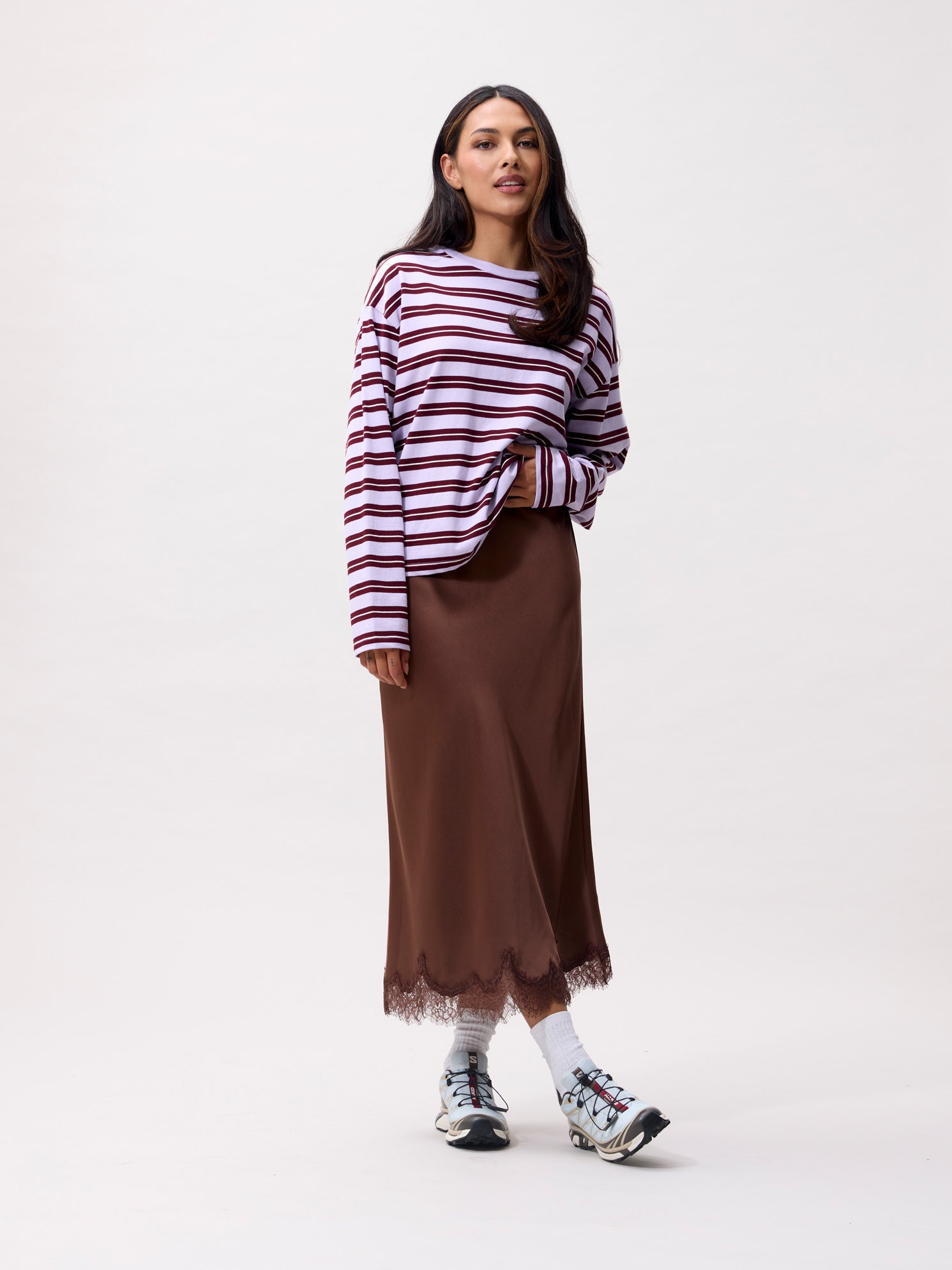 Striped long sleeve Lavender Frost