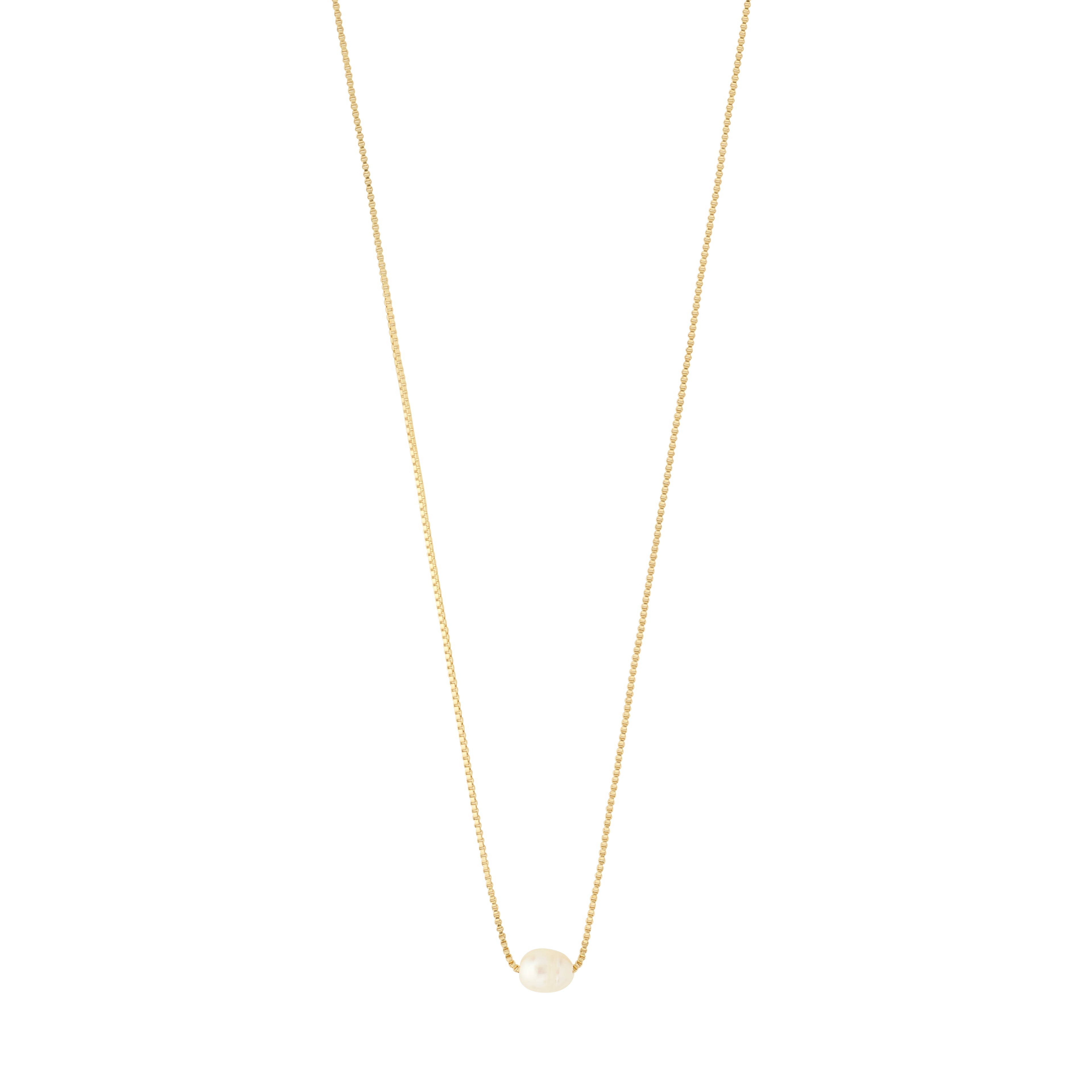 ALAYAH Geschenkset, Halskette & Ohrstecker, vergoldet