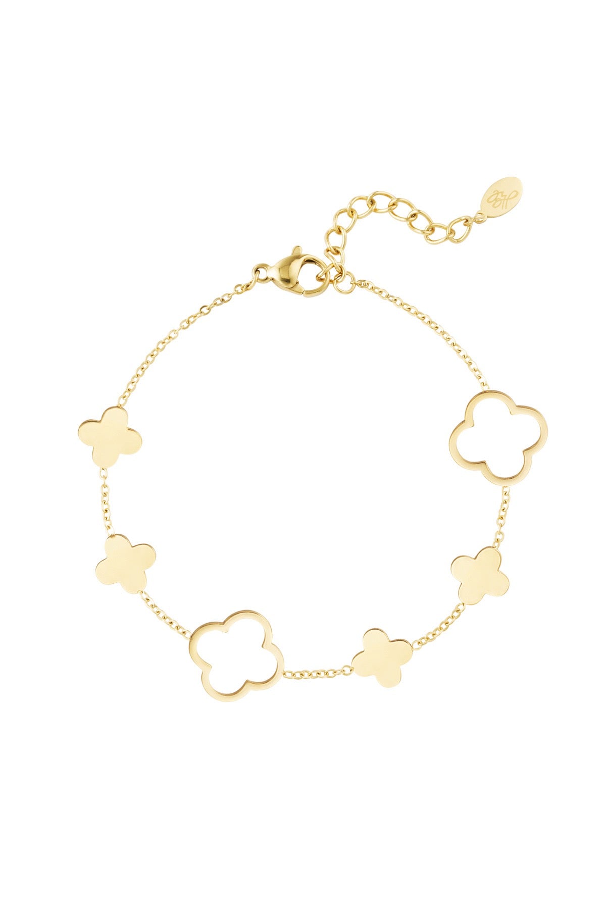 Klaverarmband Goud