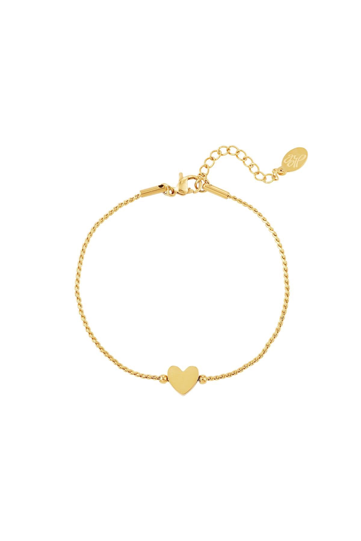 Armband Hart Goudkleurig