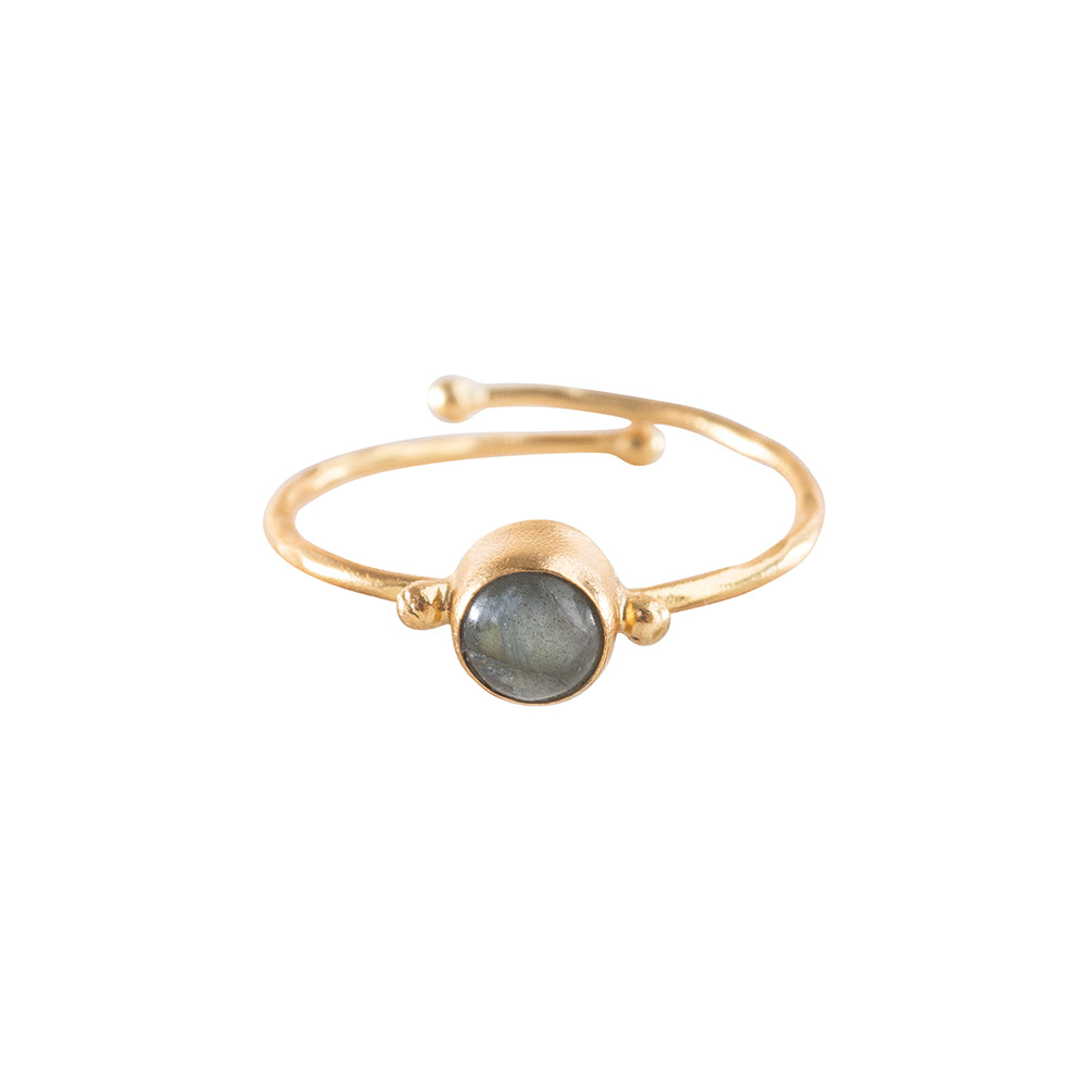 Getrouwe labradoriet ring GP