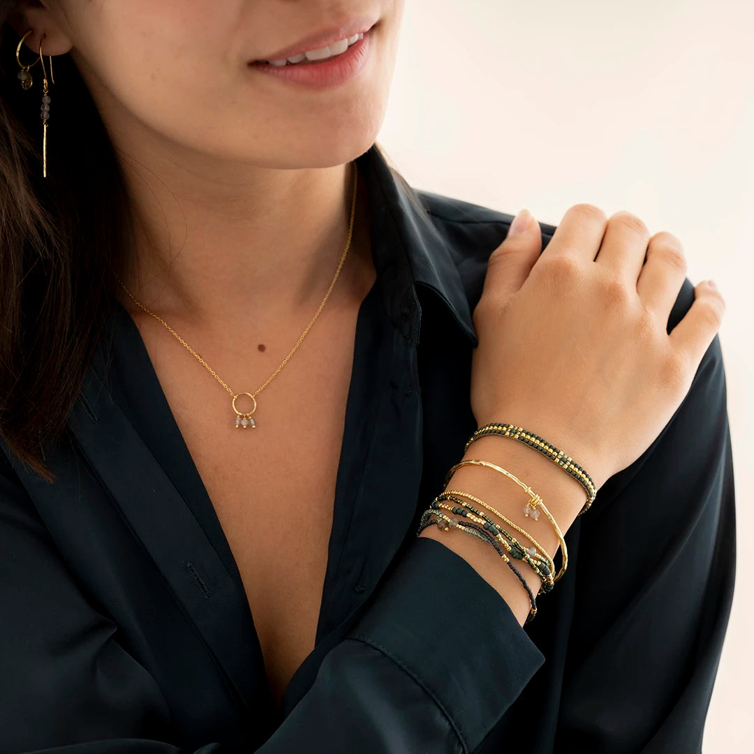 Competente Labradoriet Armband GC