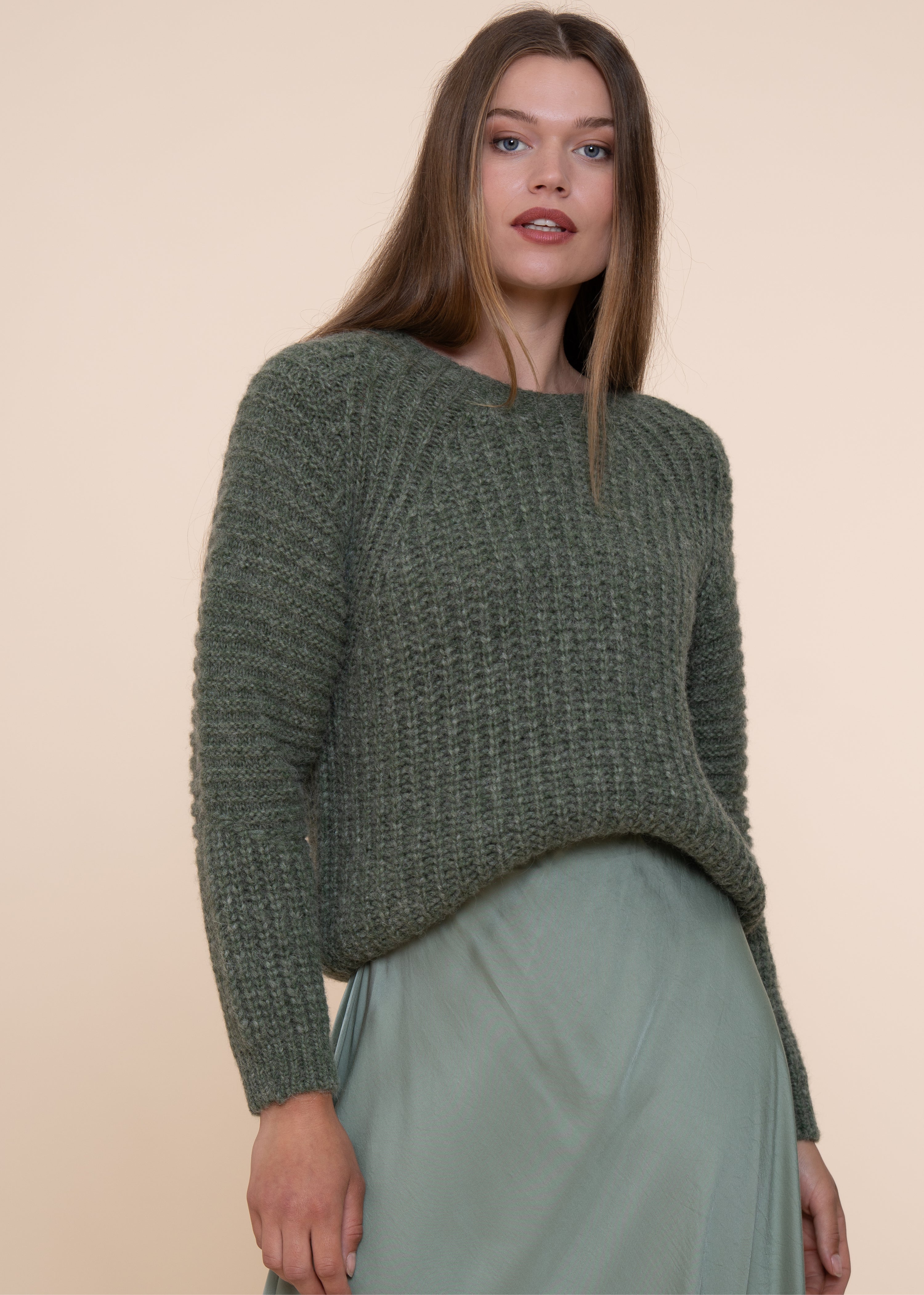 Platte steen groen