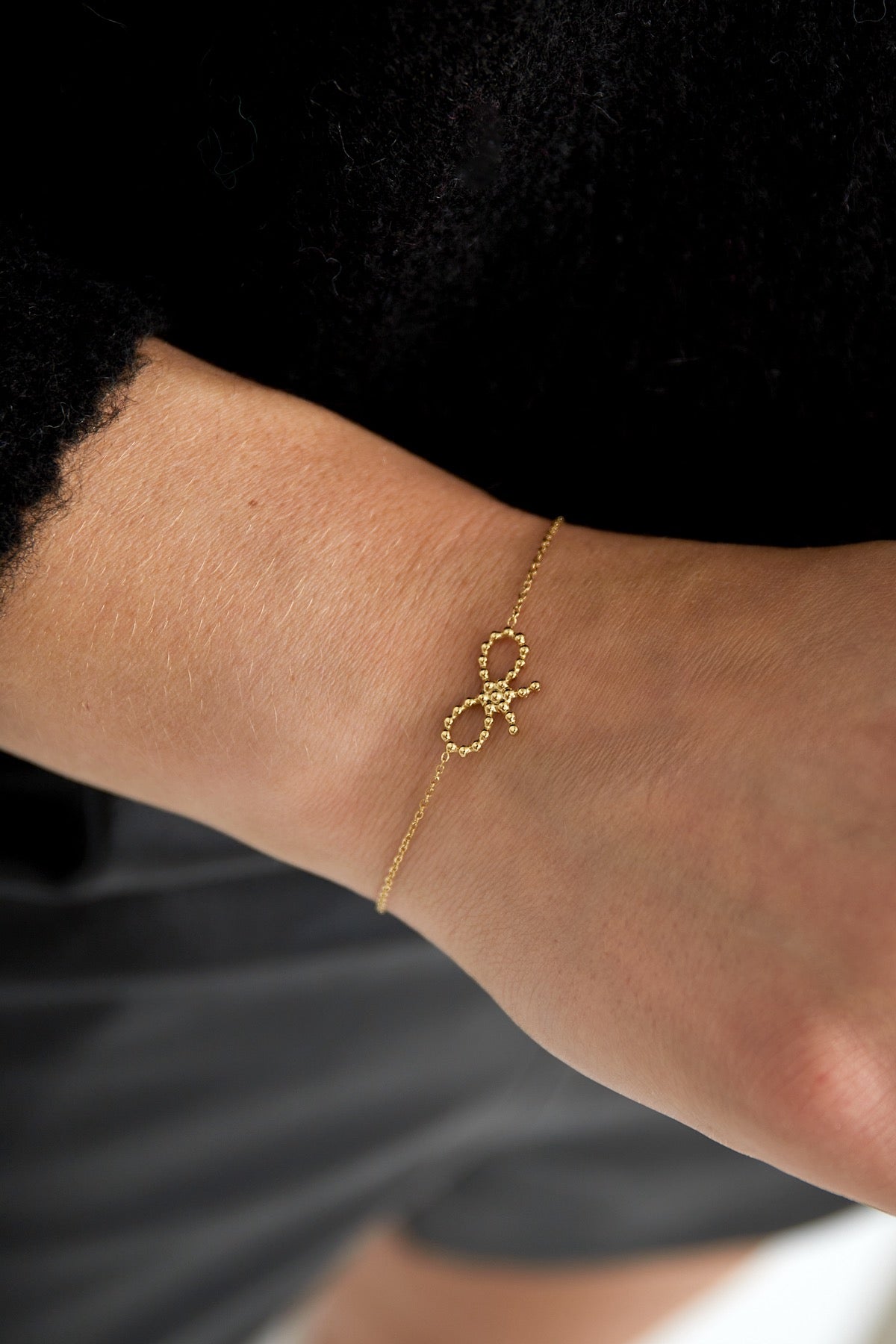 Armband Bows Sunday Goudkleurig