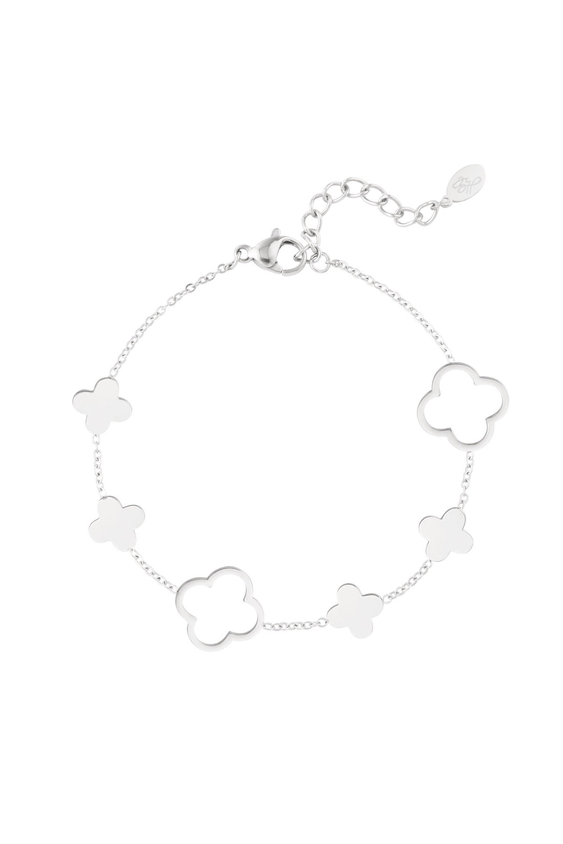 Kleeblatt-Armband Silber