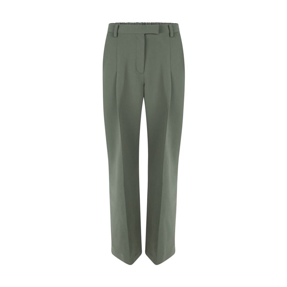 Moore pleated pants Dark moss