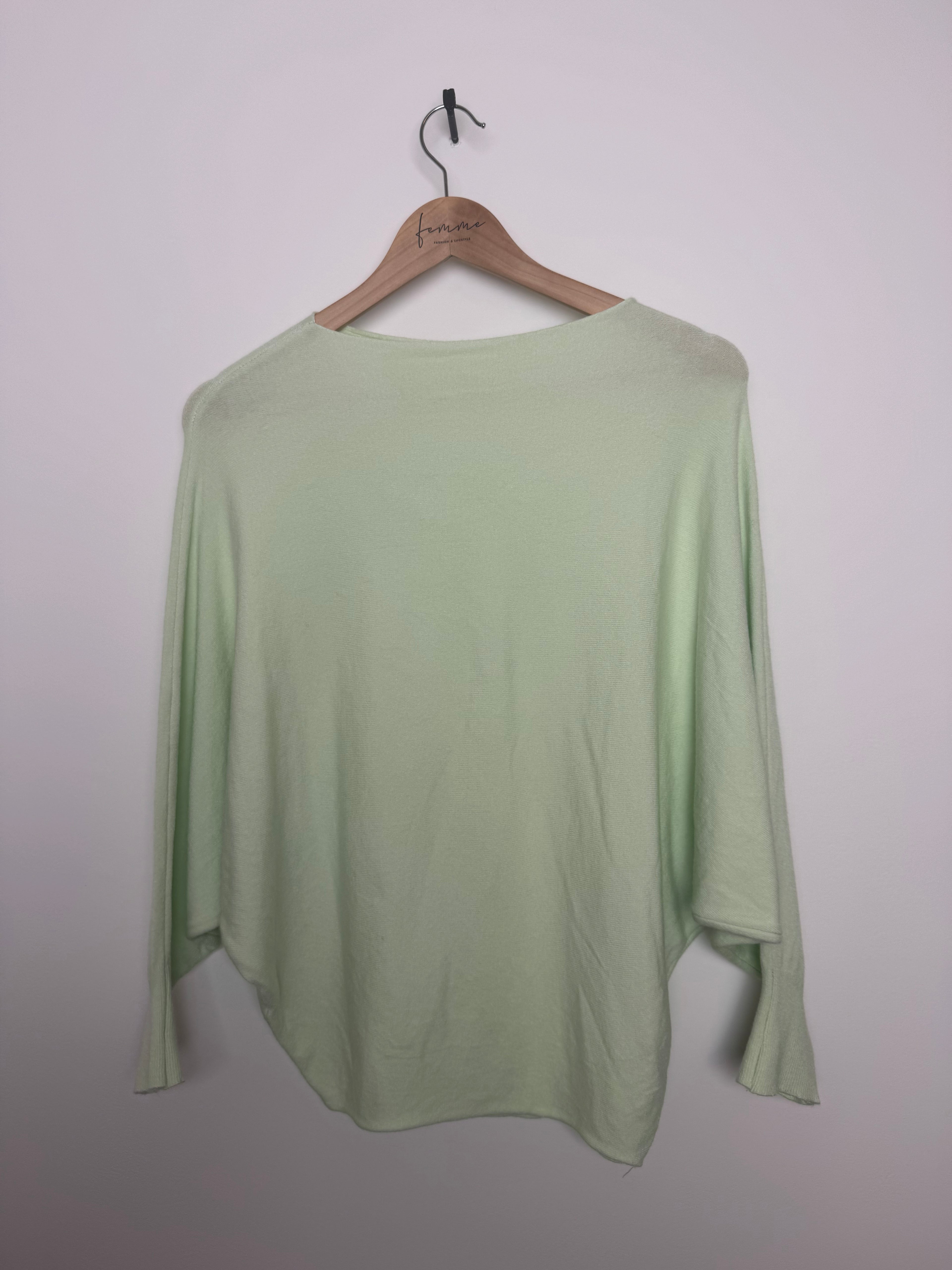 Pullover Schmetterling Mint (one size)