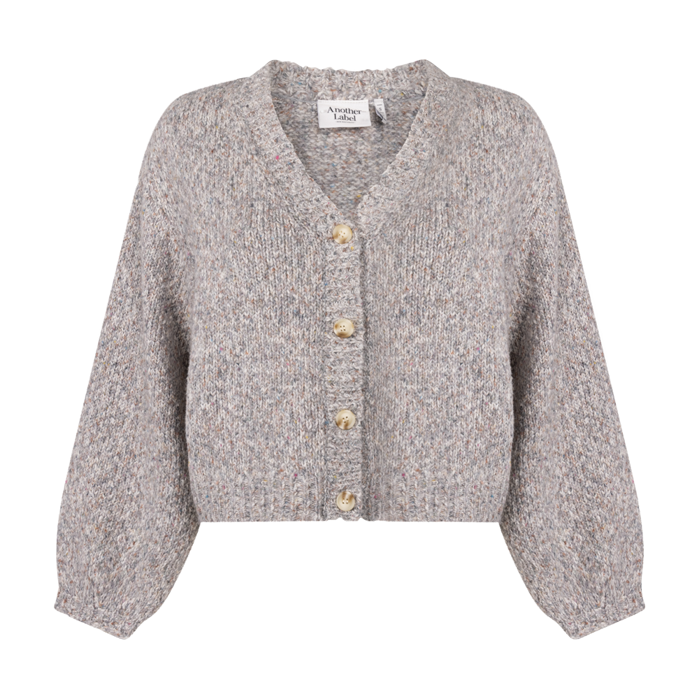 Charlotte gebreid vest l/m Grijs melange