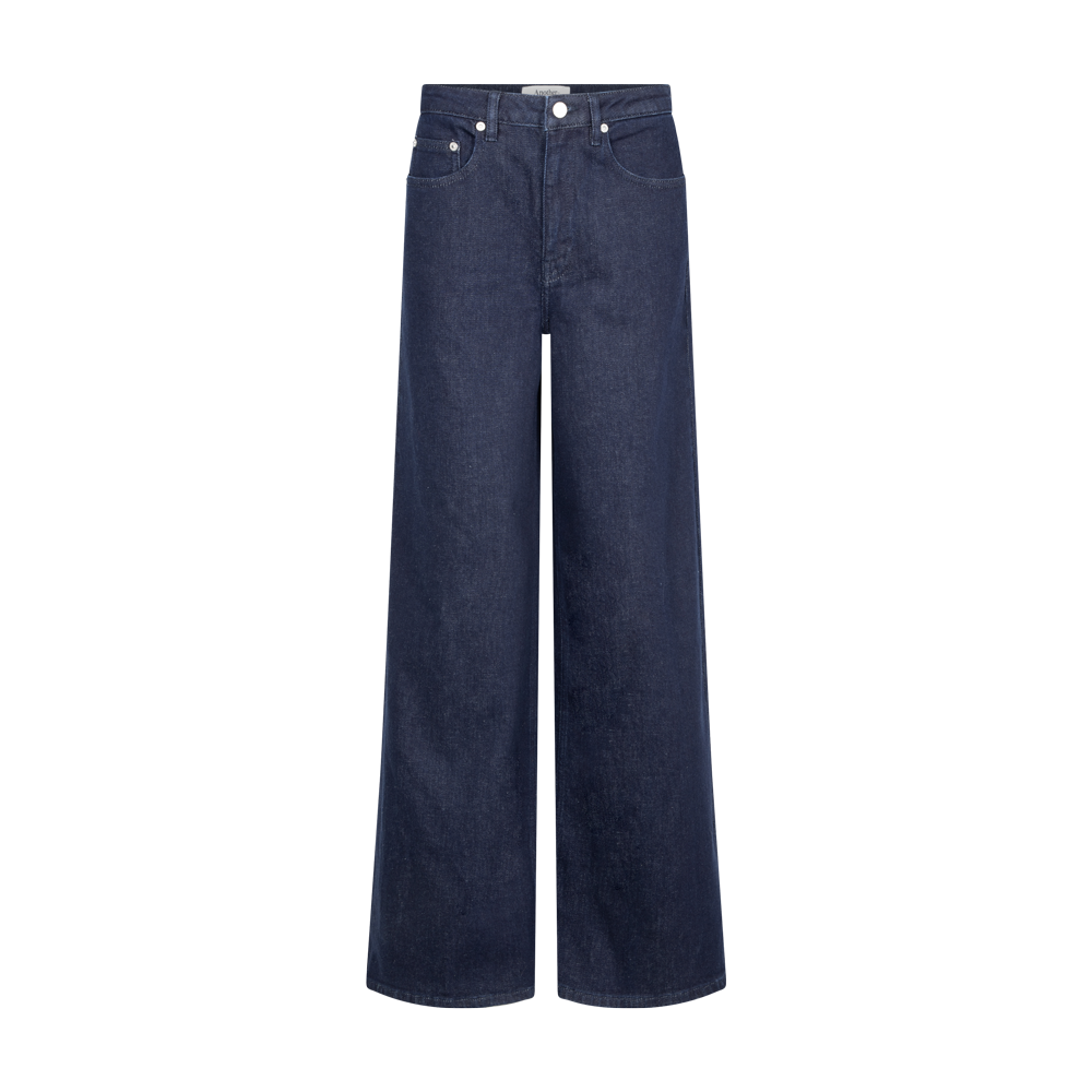 Moore wide denim broek Night sky