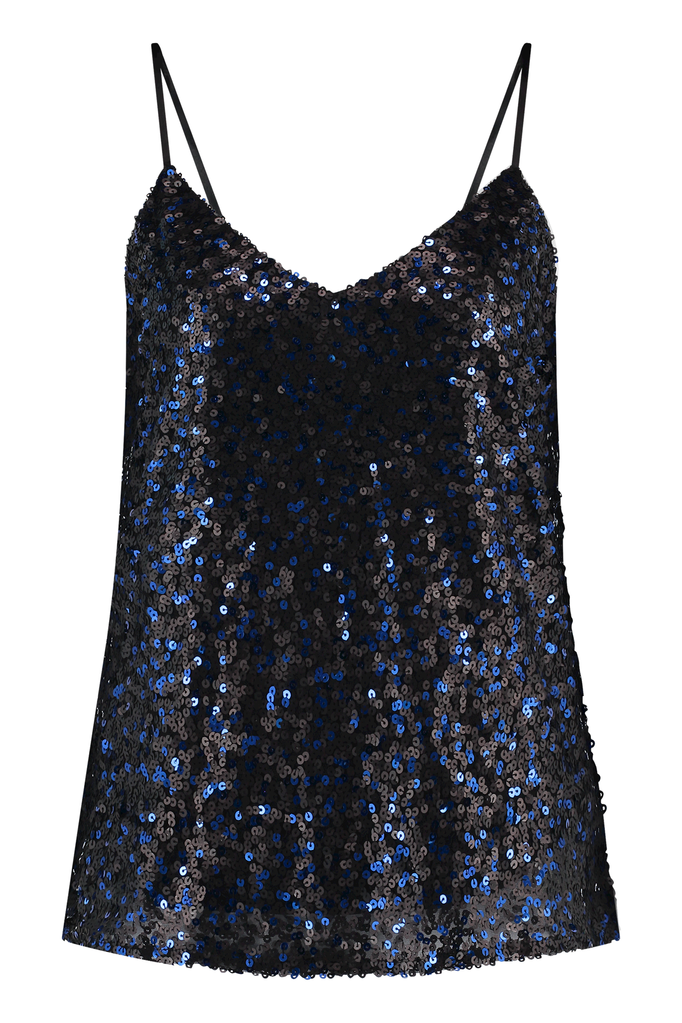 Singlet Yasmine Zwart/Blauw