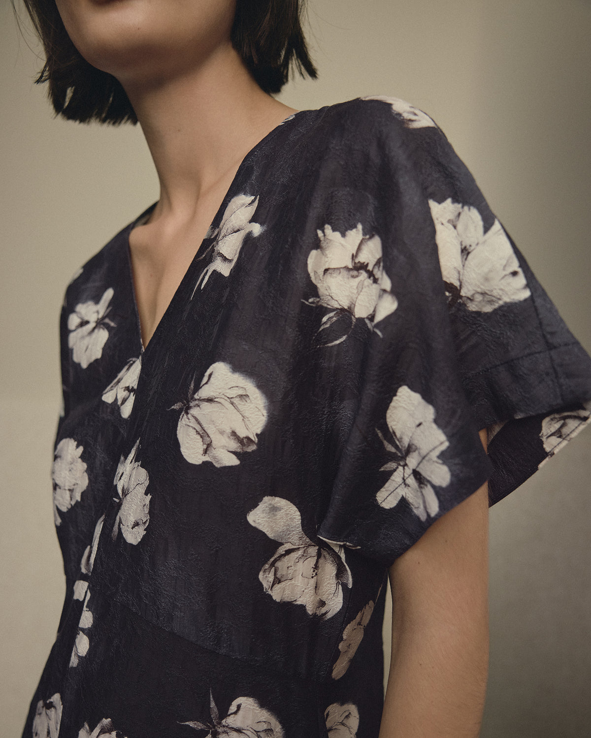 MSCHAlbury Rianne 2/4 Dress AOP C Art Flower