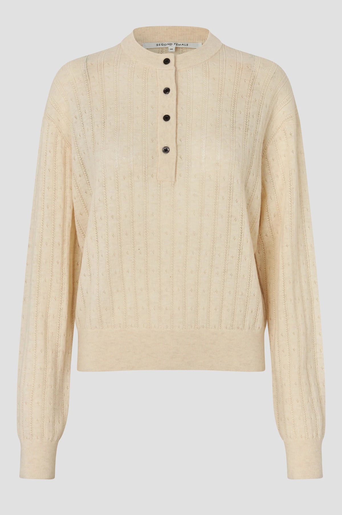 Jamia Knit O-Neck Egret