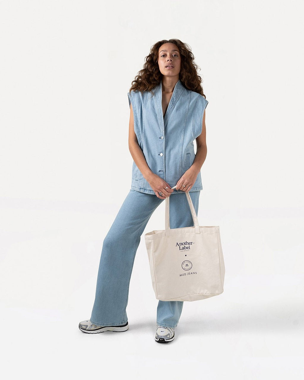 Broek Moore Stone Denimblauw