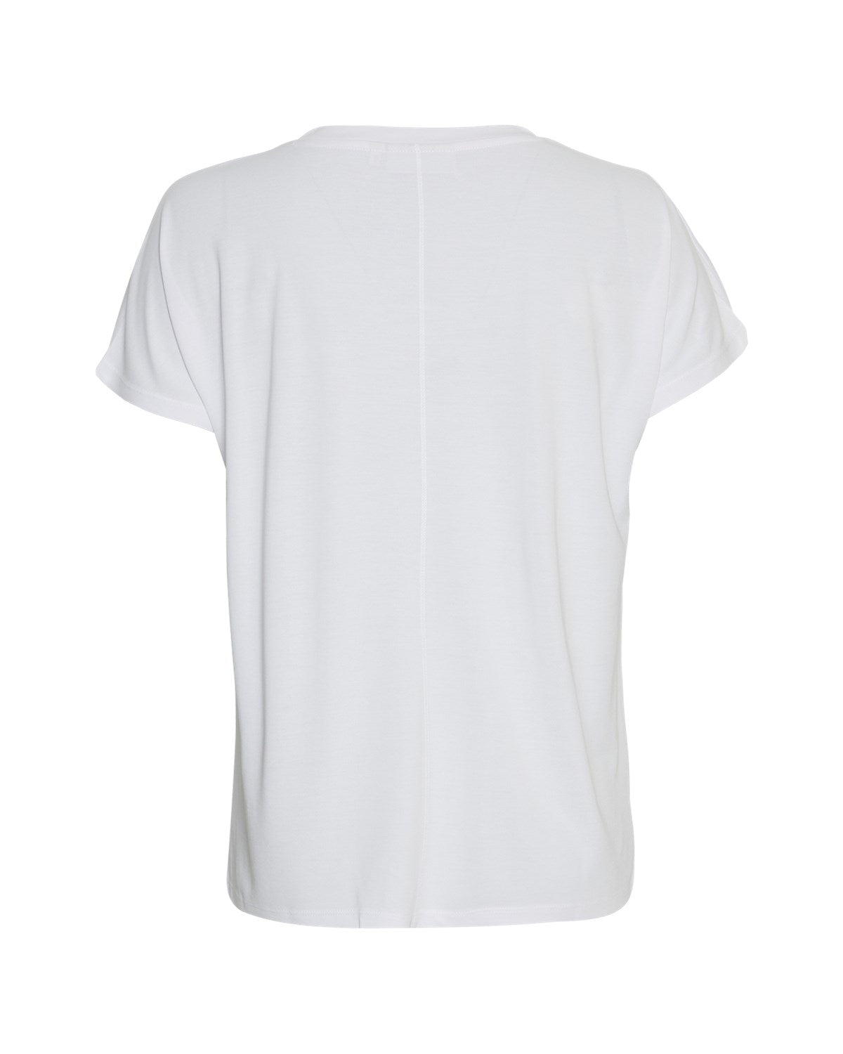 MSCHFenya Modal V-hals T-shirt Optisch Sneeuwwit