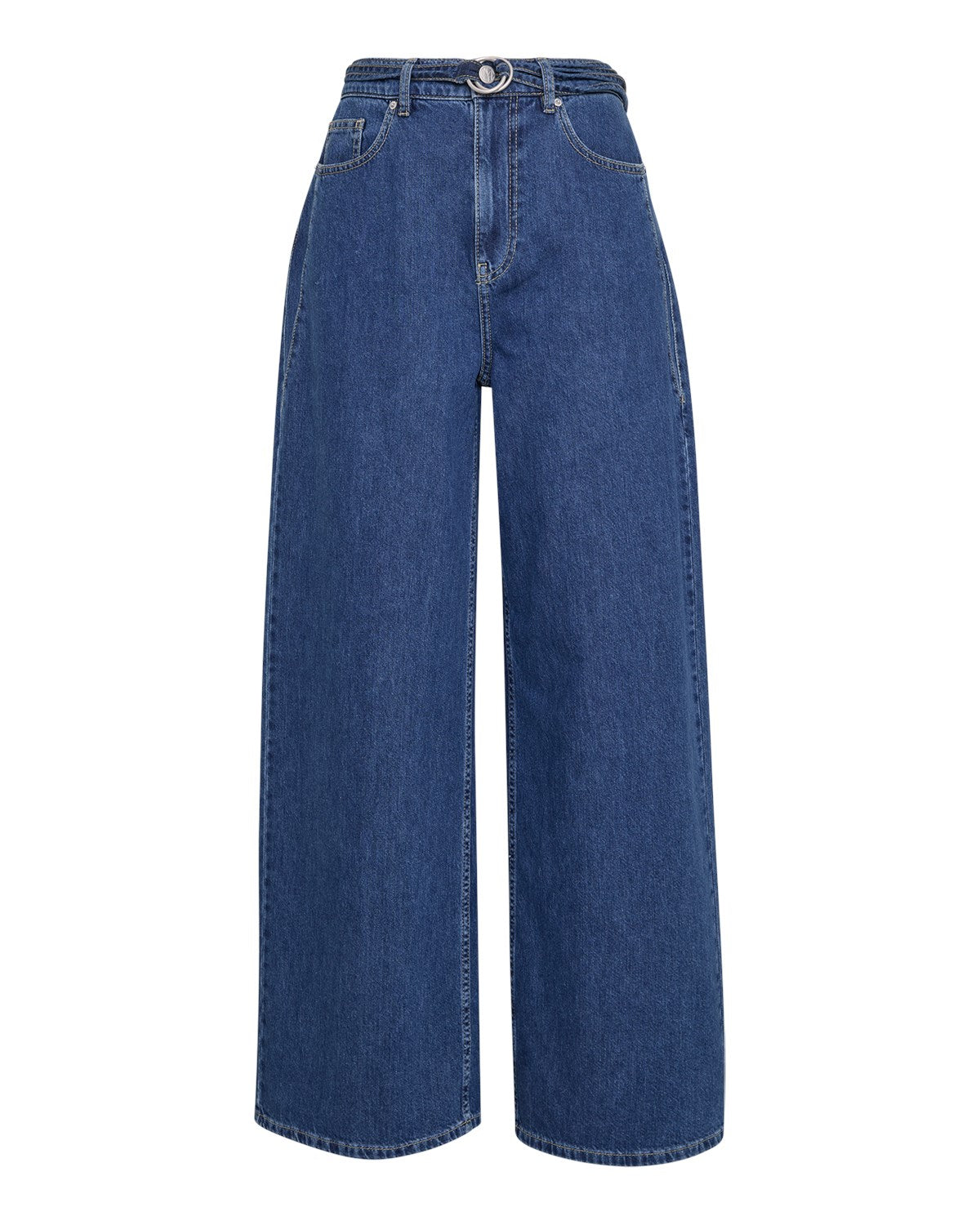 MSCHLoa Lis HW Boxy Wide Jeans Long Mid Blue Wash