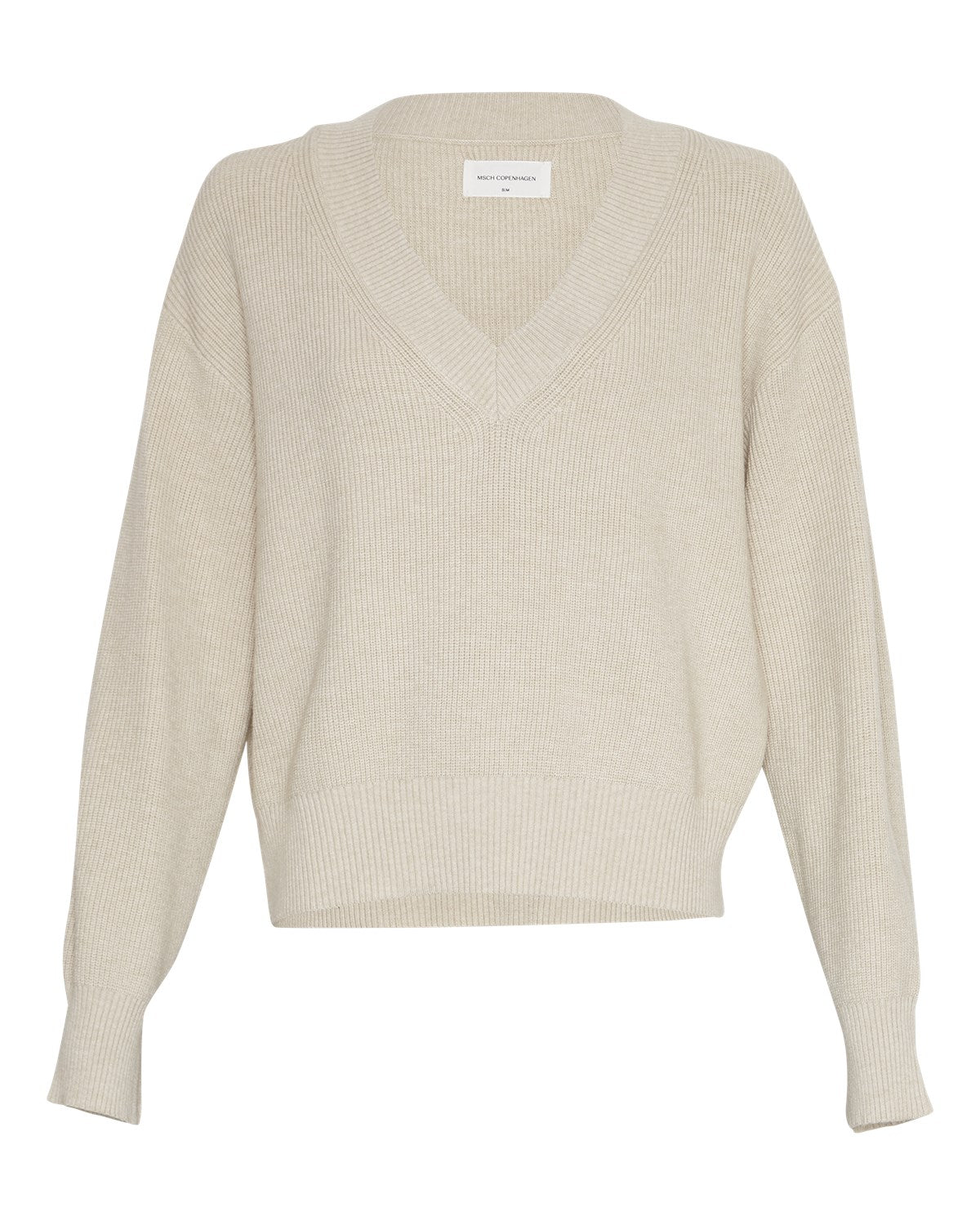 MSCHMaura Rachelle V-trui Oatmeal Melange