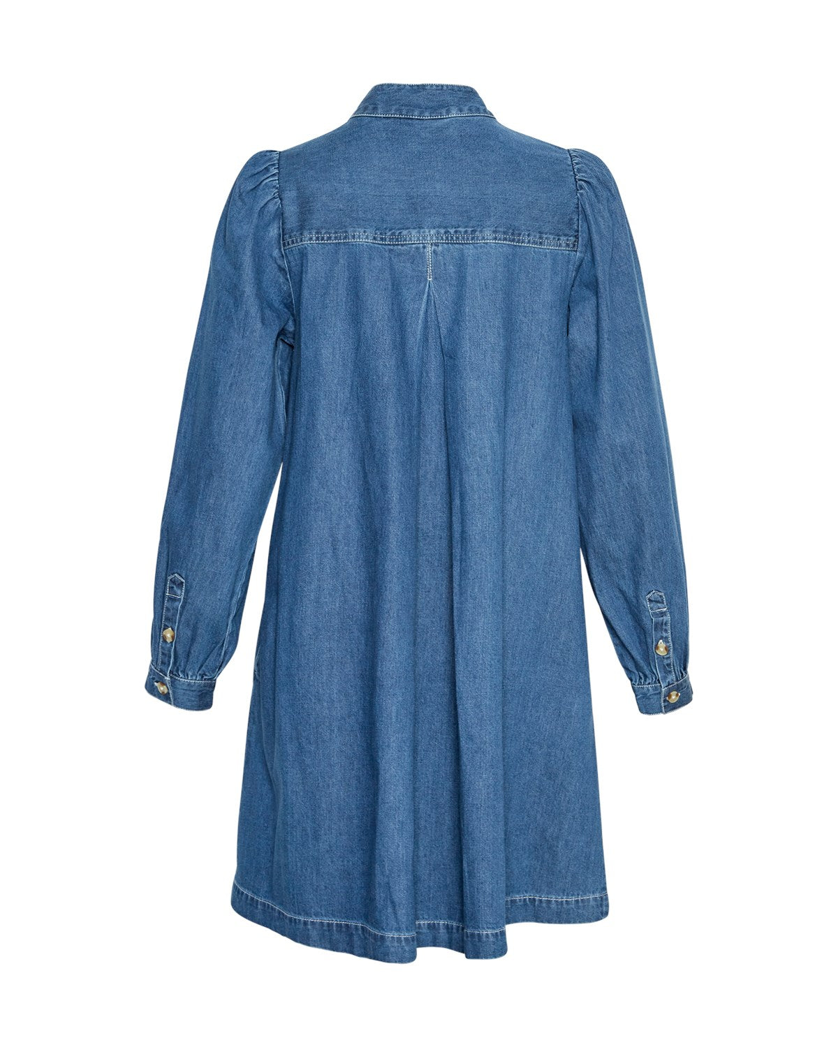 MSCHShayla overhemdjurk middenblauw