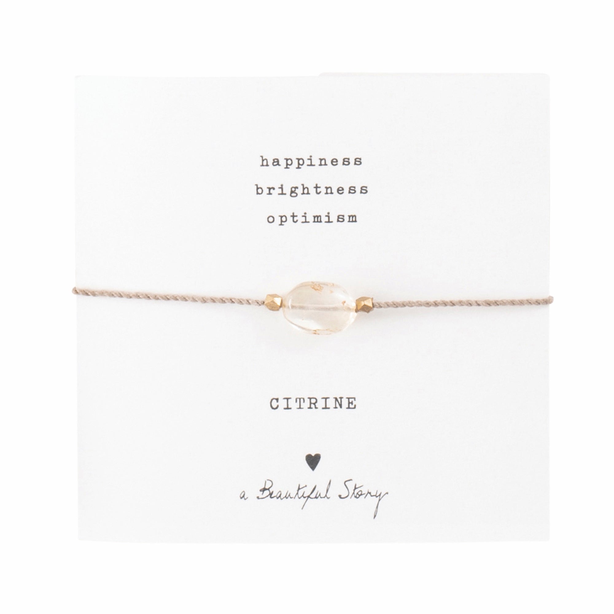 Gemstone card Citrine