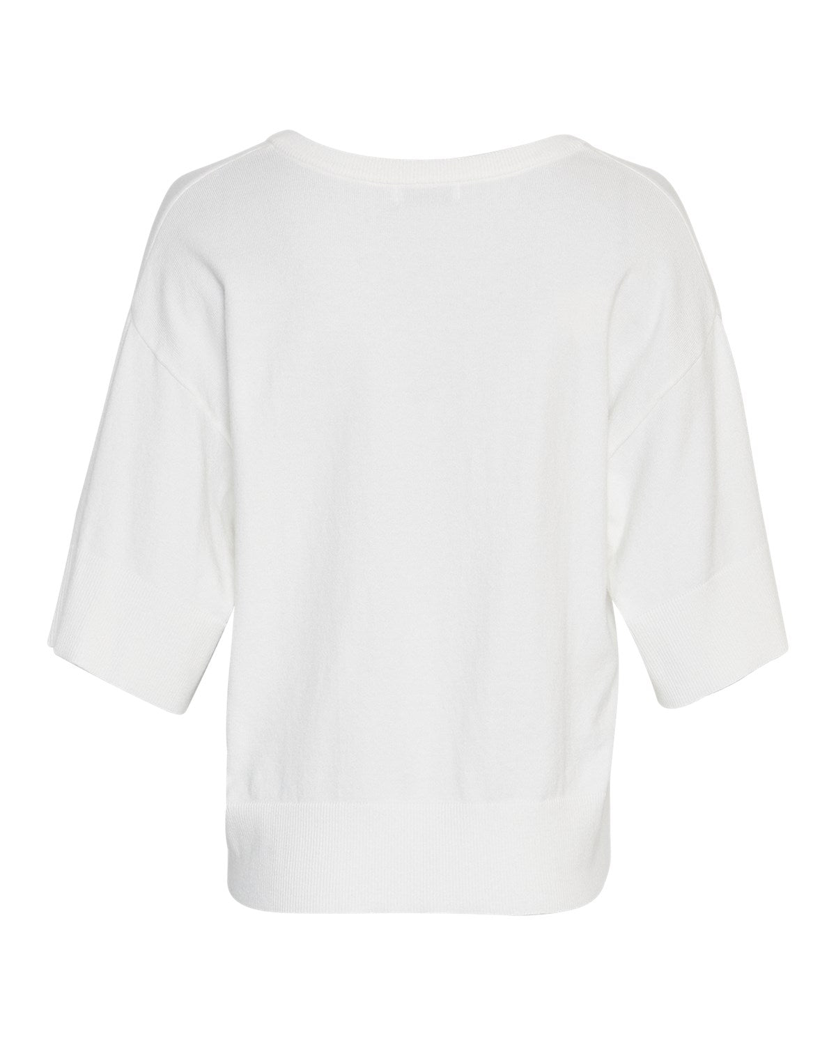 MSCHEslina Rachelle 2/4 V Neck Pullover Egret