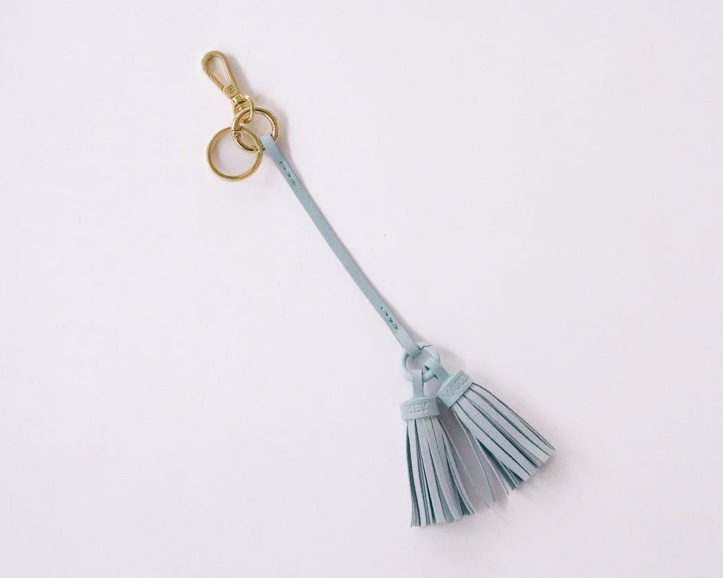 Bag Tag Tassle - Blue Light