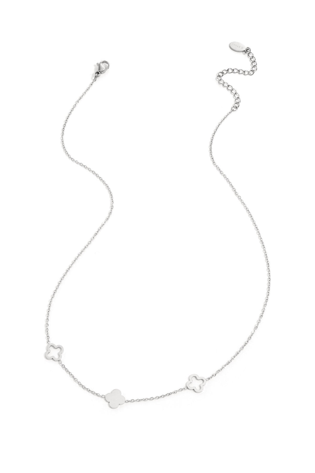Kleeblatt-Kette Silber