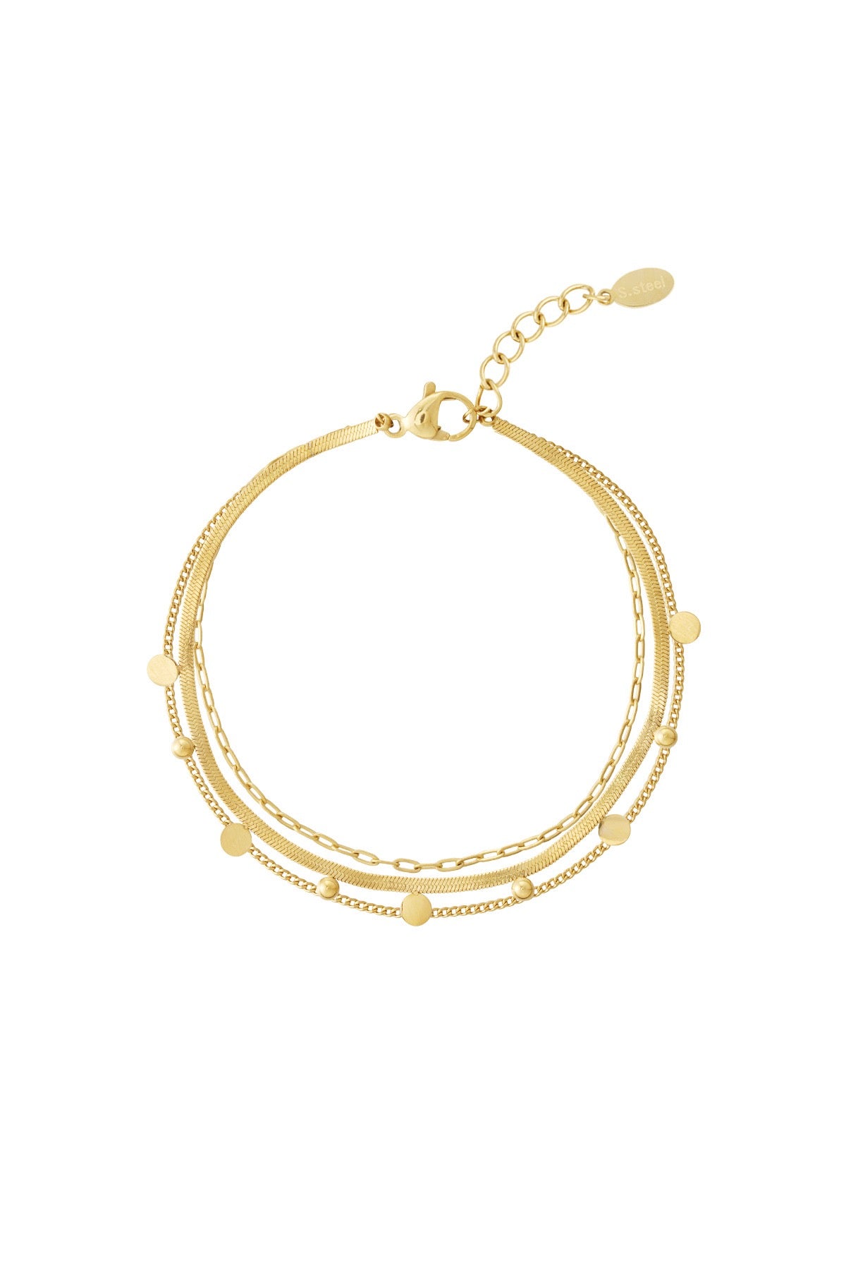 Armband Double The Fun Goudkleurig
