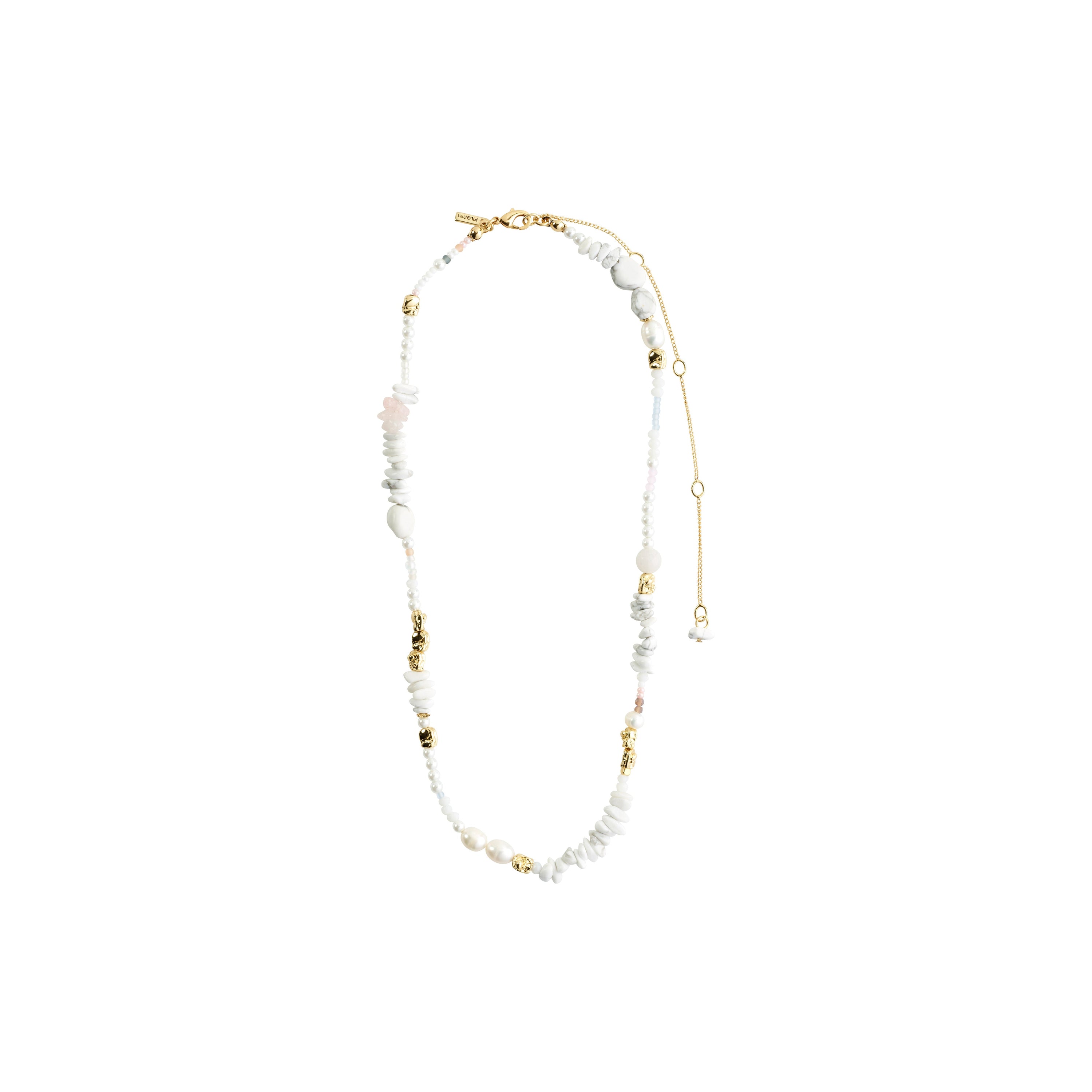 Ketting FORCE, wit/verguld