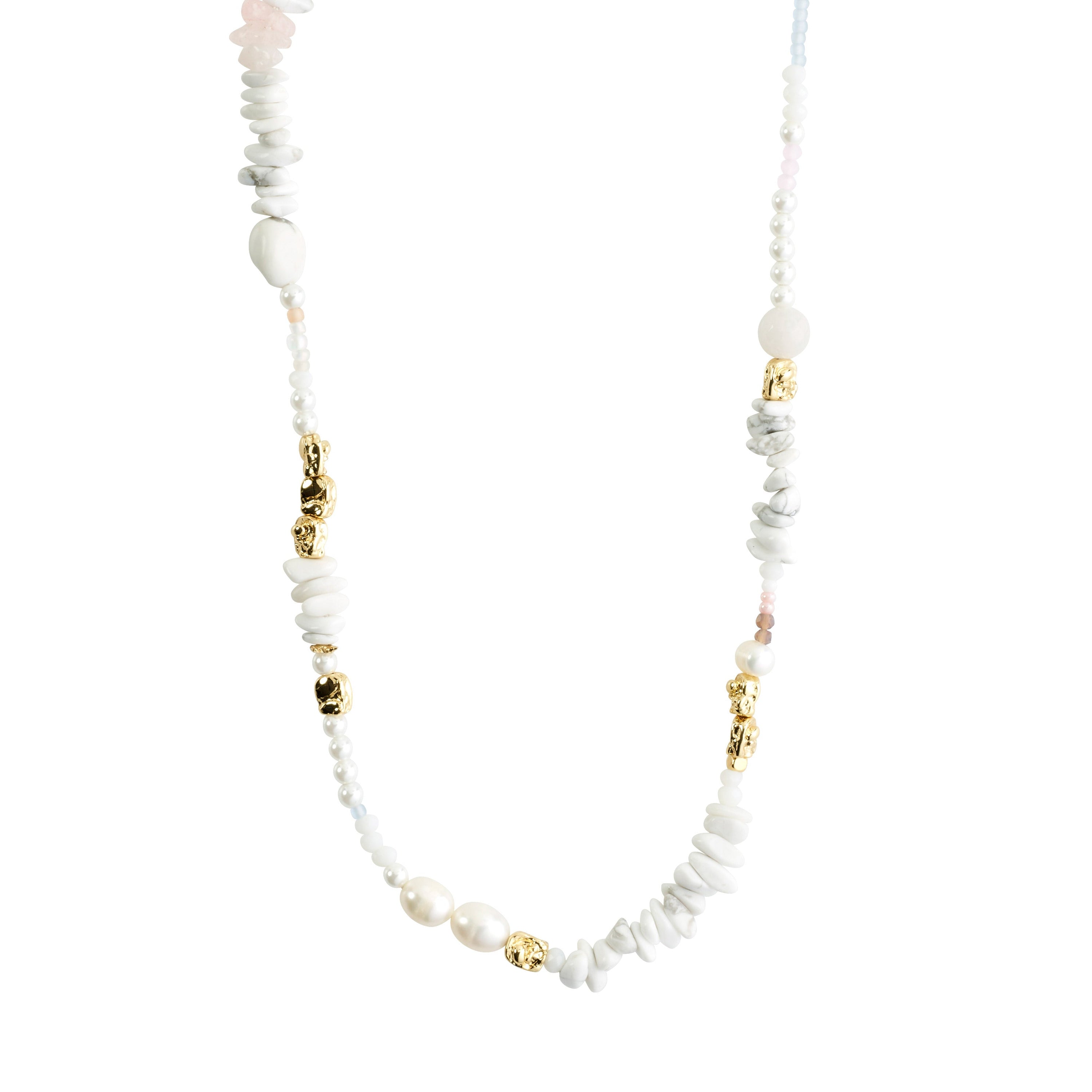 Ketting FORCE, wit/verguld