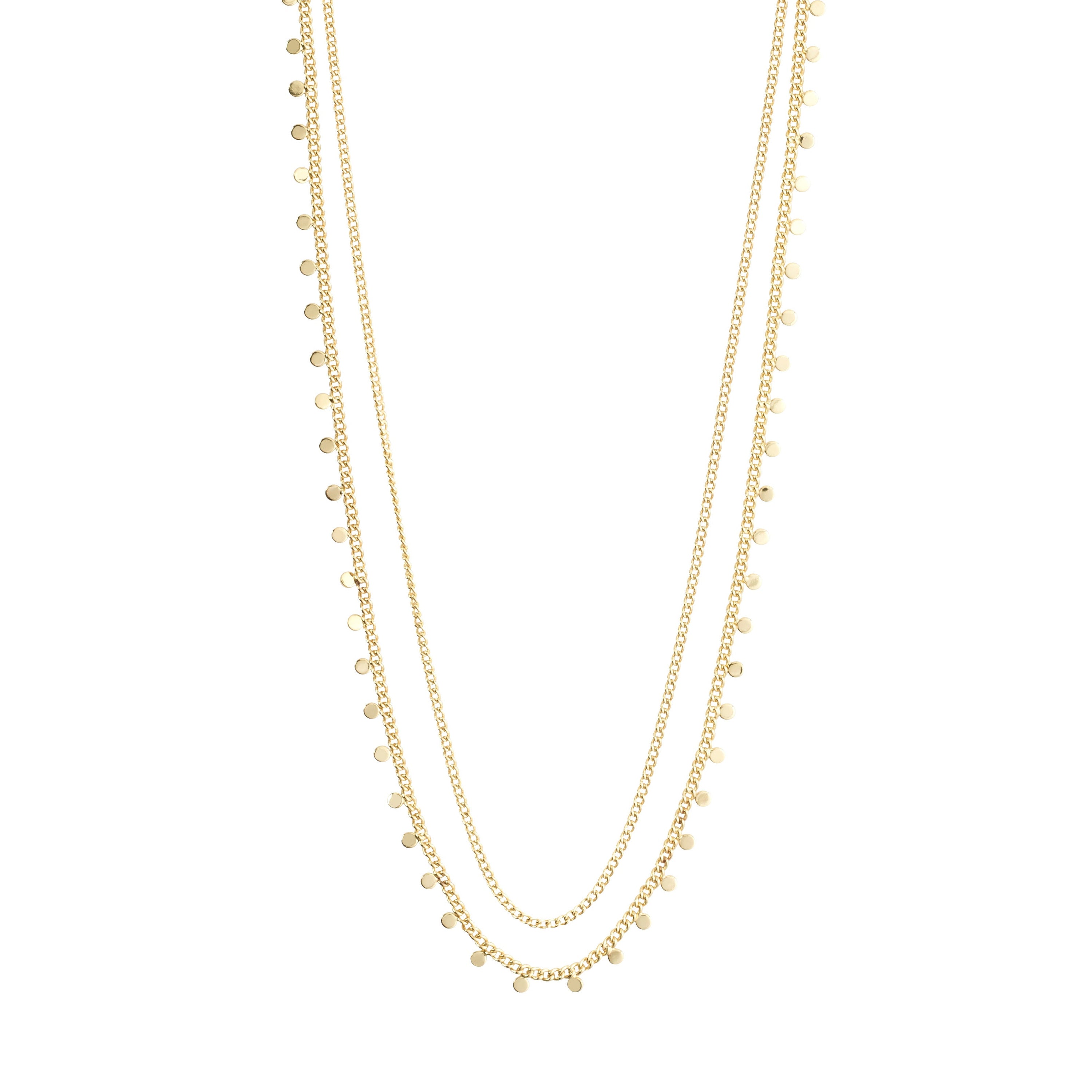 BLOOM gerecyclede 2-in-1 ketting, verguld