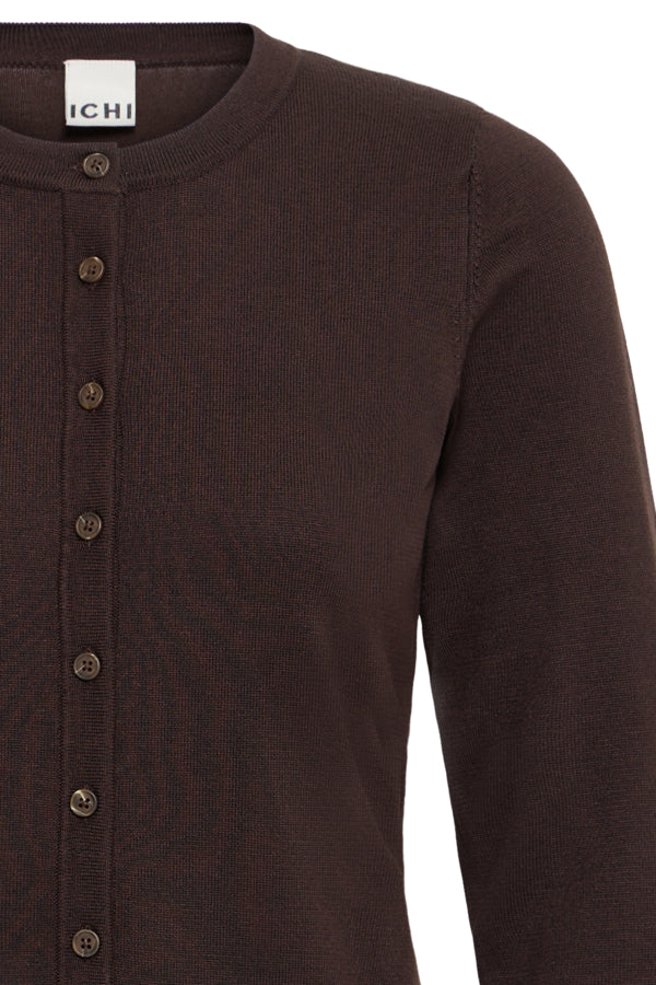 IHLULS O-NECK Cardigan Chocolate Torte