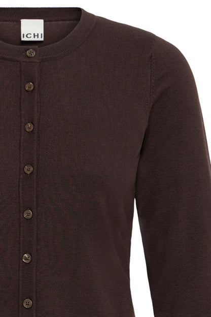 IHLULS O-NECK Cardigan Chocolate Torte