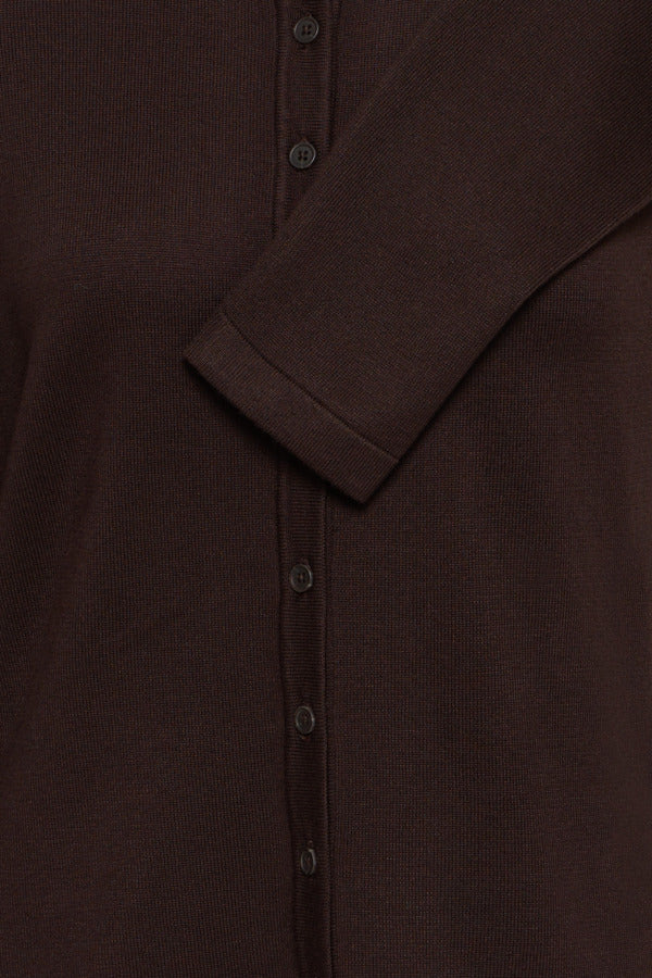 IHLULS O-NECK Cardigan Chocolate Torte